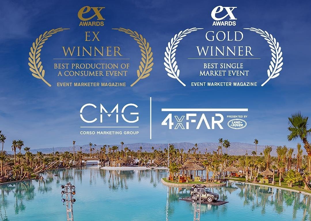 4XFAR won top honors for Best Production of a Consumer Event and Best Single Market Event.