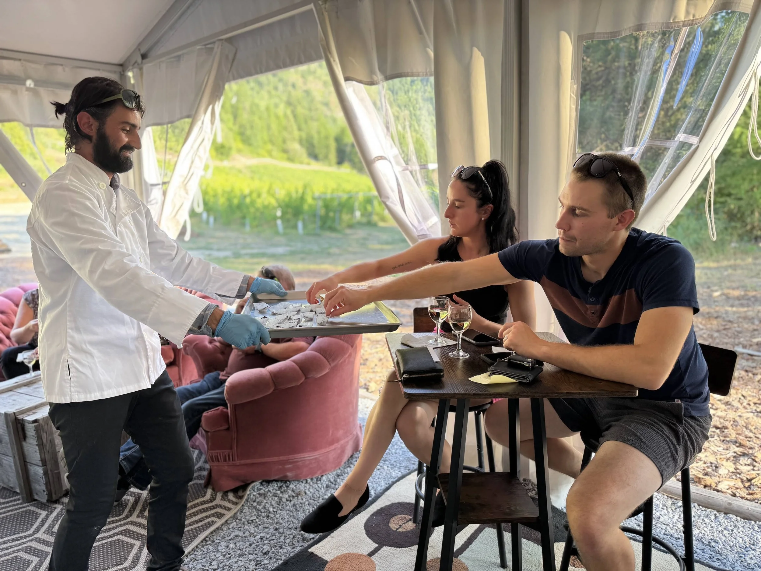 Aurelien 'Nelson's Chocofella' during the Wine & Chocolate Pairing Event