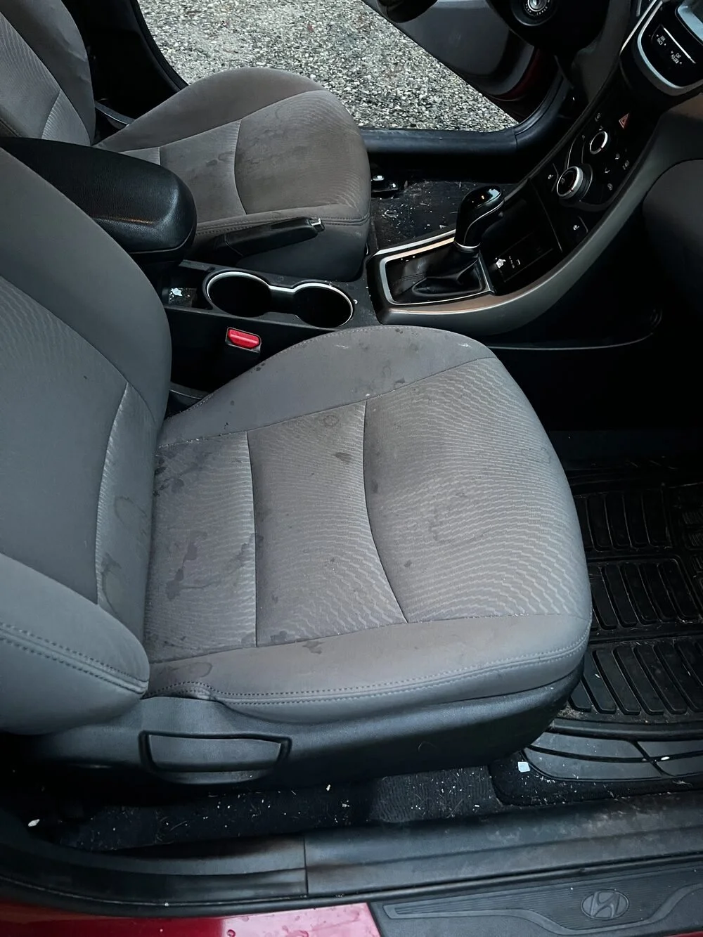 Seats before shampoo