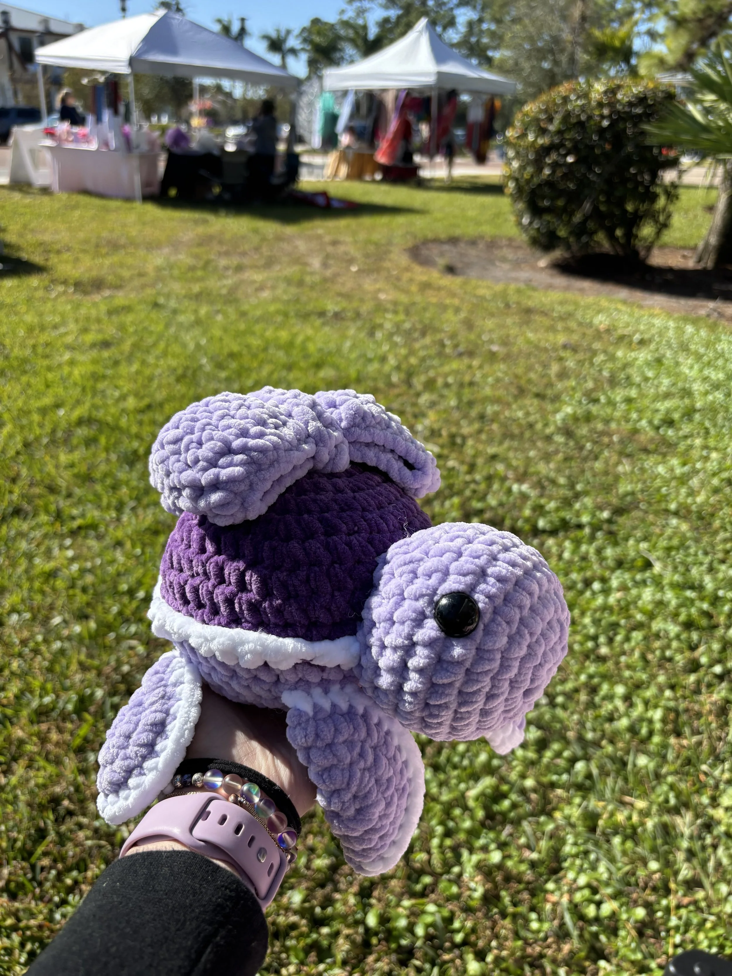 Crochet Bow Turtle NEW!!