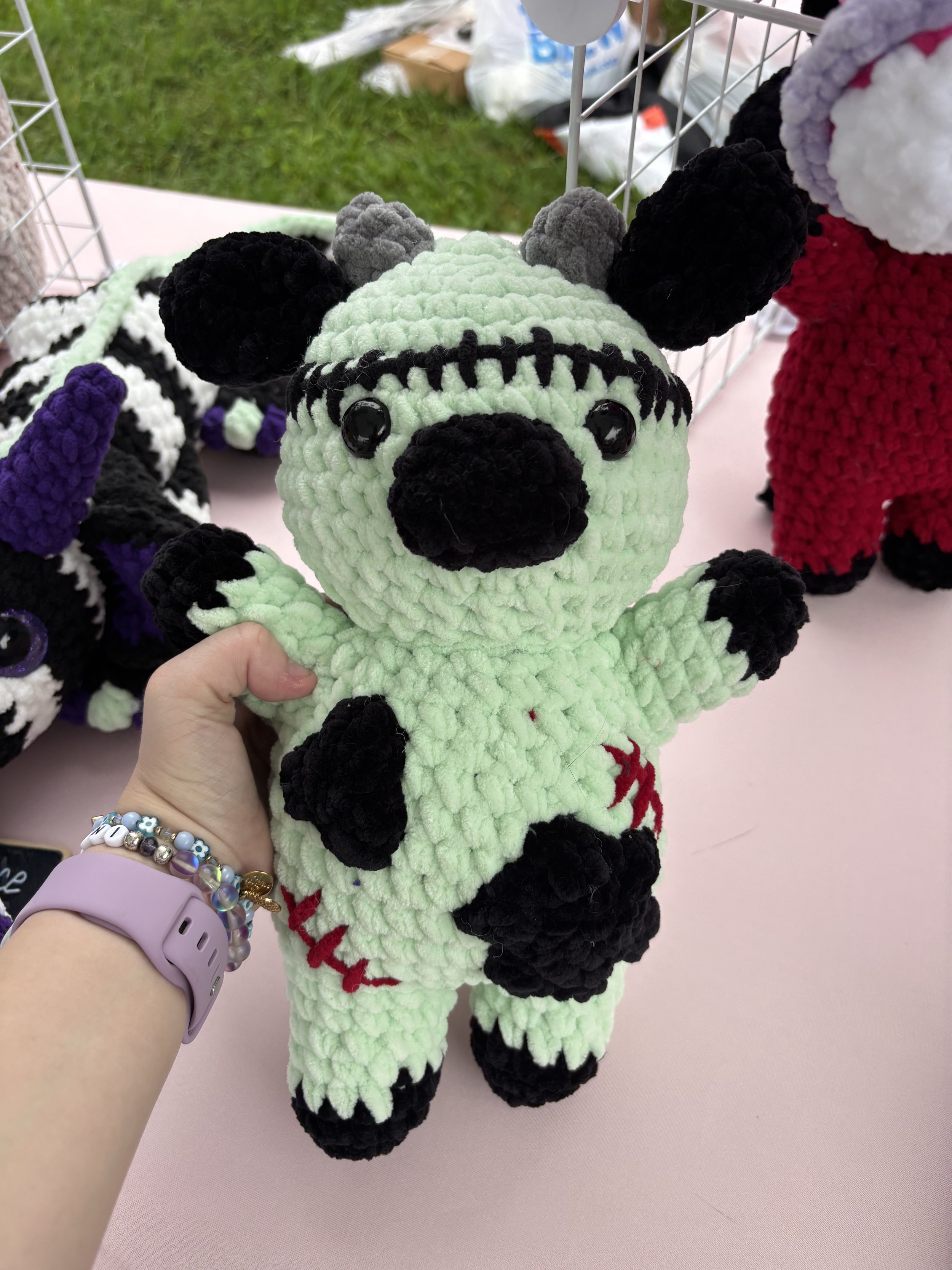 Crochet Frankenstein Cow