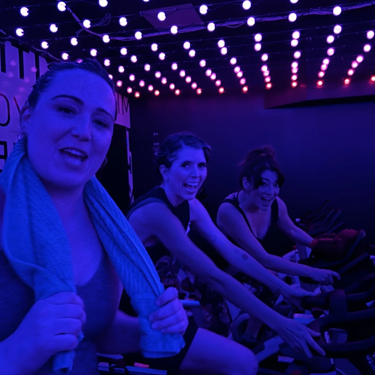 🚴&zwj;♀️ We're sharing some photos from last year&rsquo;s spin class because we are so excited for the big ride TOMORROW!

We had an absolute blast last year, and we can&rsquo;t wait to do it again (this time with an 80s twist 🎶).

Still thinking a