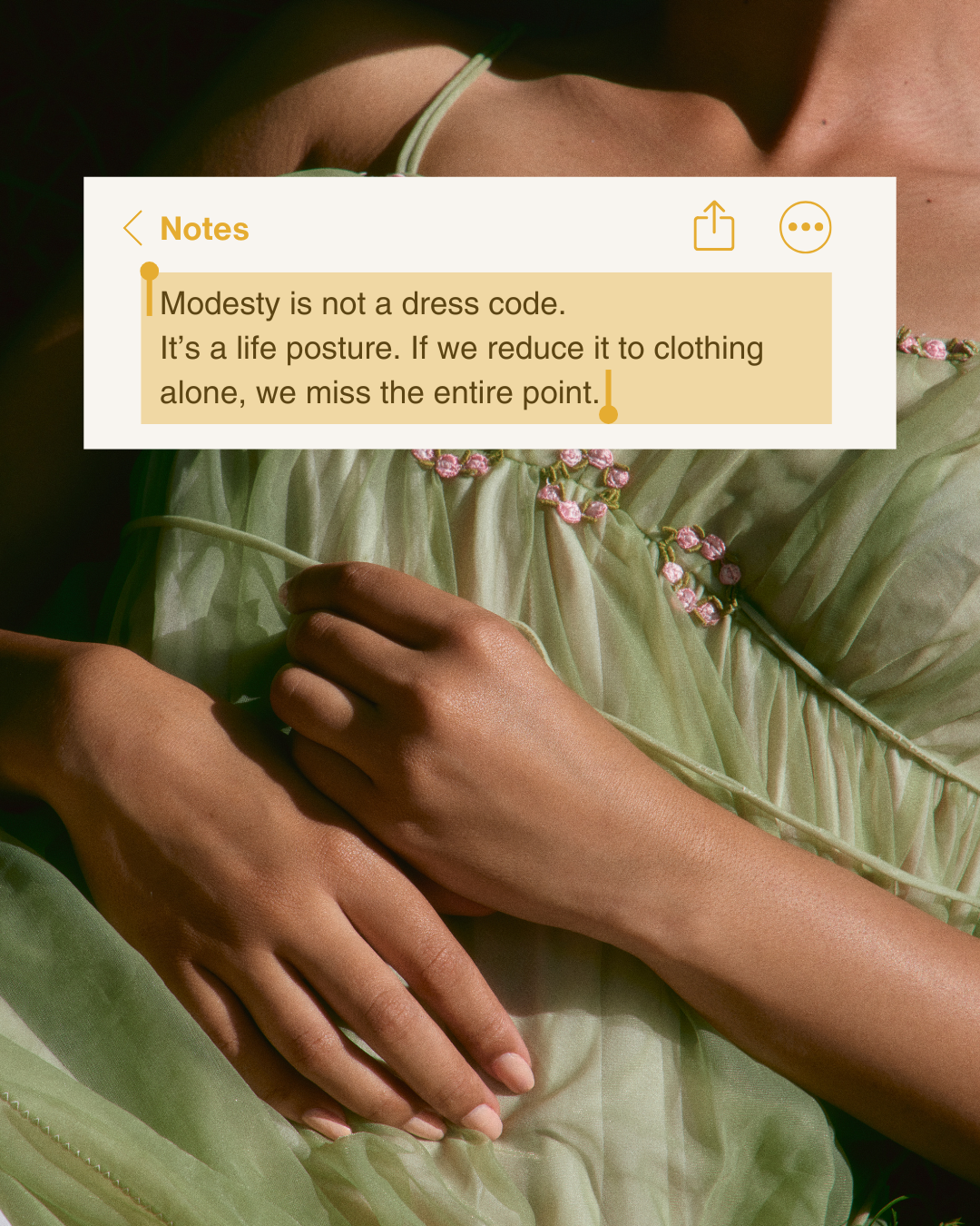 What is modesty… actually?