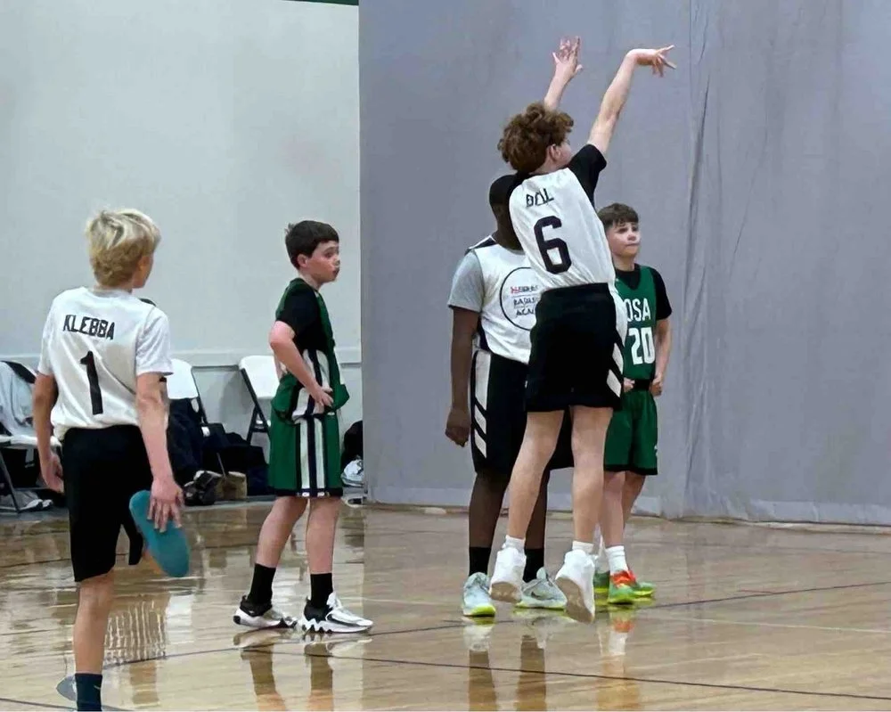 NBA player shooting free throw during game