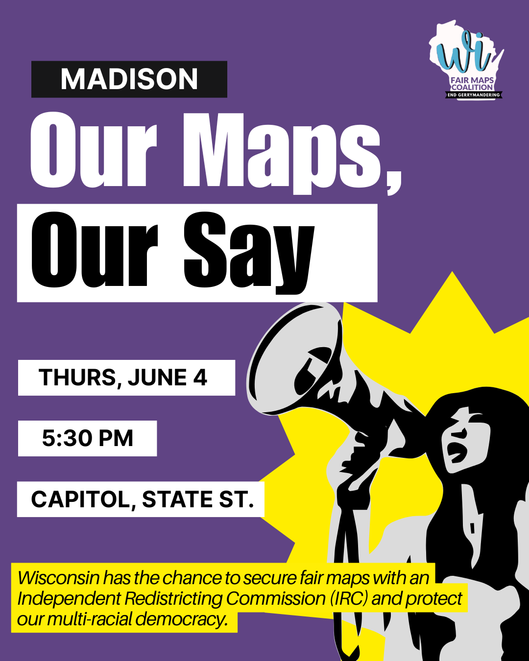 Our Maps, Our Say Rallies