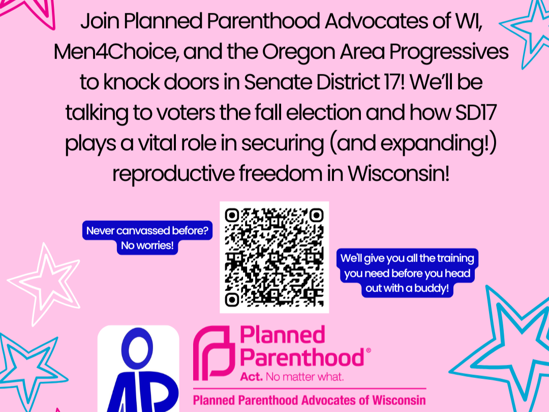 Planned Parenthood and Men4Choice Canvass in Oregon 