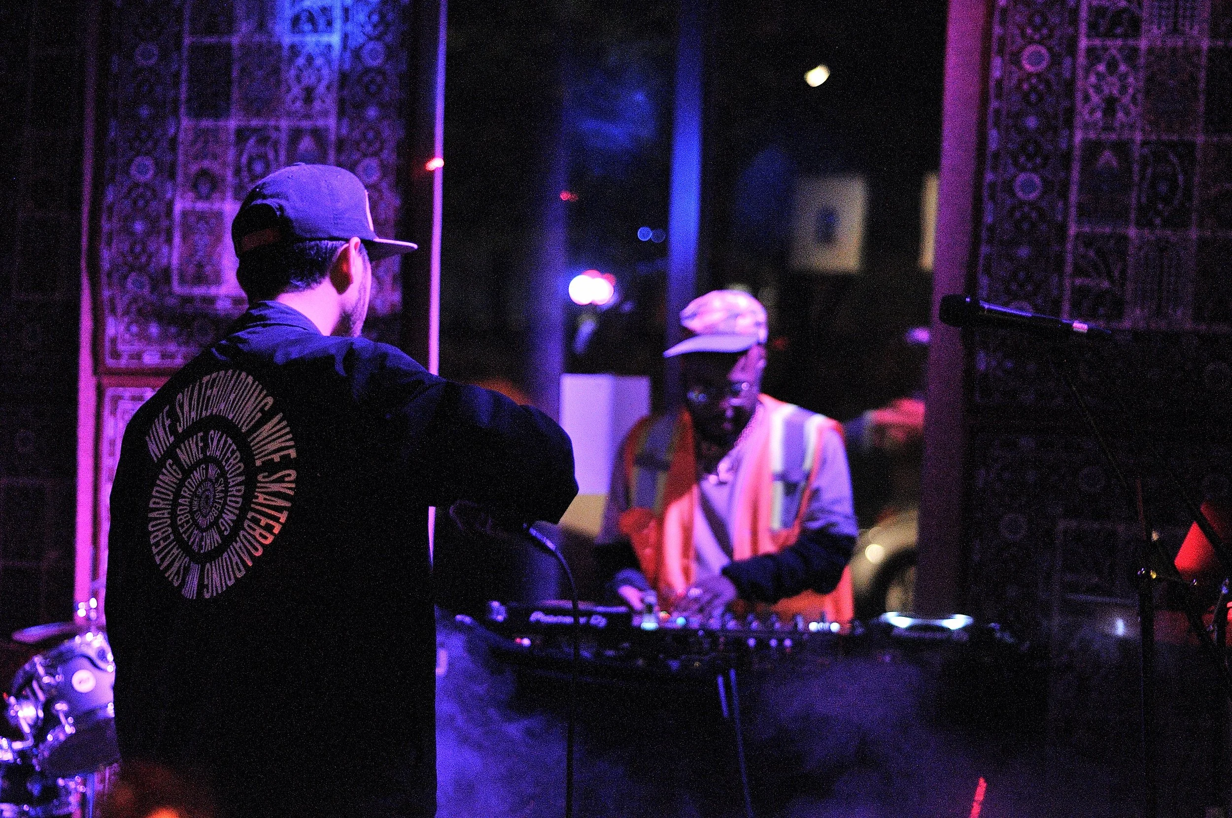 Smoky venue, late night show, DJ services