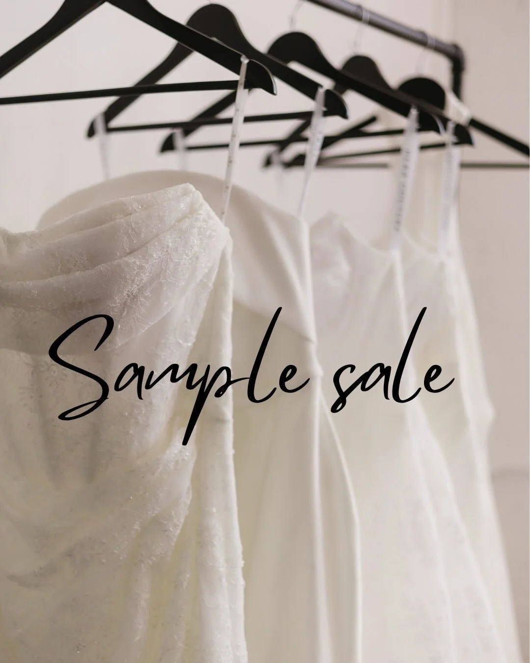 Calling all brides ✨

Our sample sale is here! An amazing opportunity to find a one of a kind gown at an exceptional value. 

Gently loved samples, some never worn
For the bride who knows her dress when she sees it. 

Sunday appointments available an