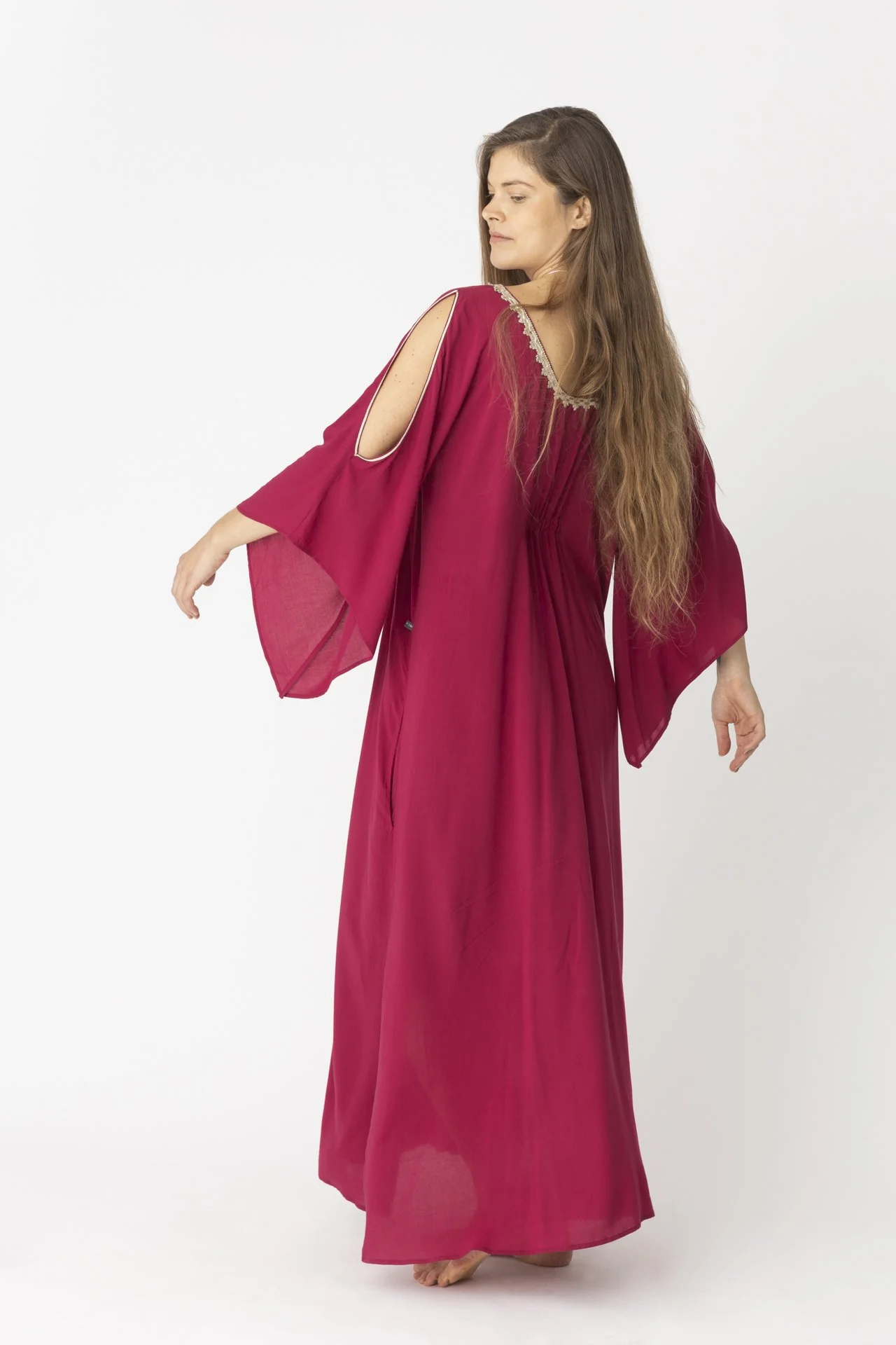 Friendly Dress, reversible by the neckline, U or V.