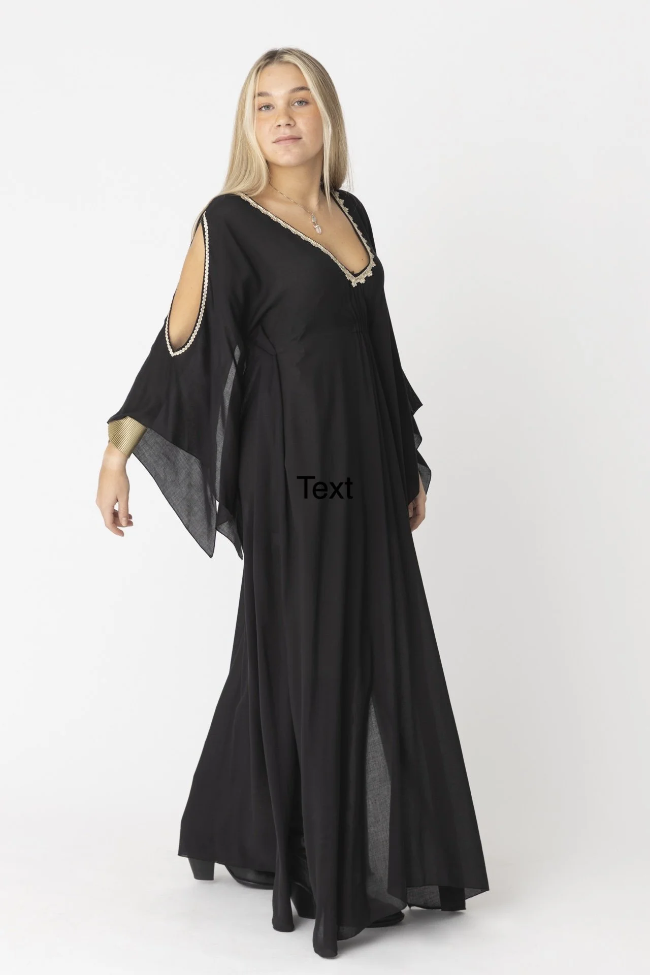 Friendly Dress, reversible by the neckline, U or V.