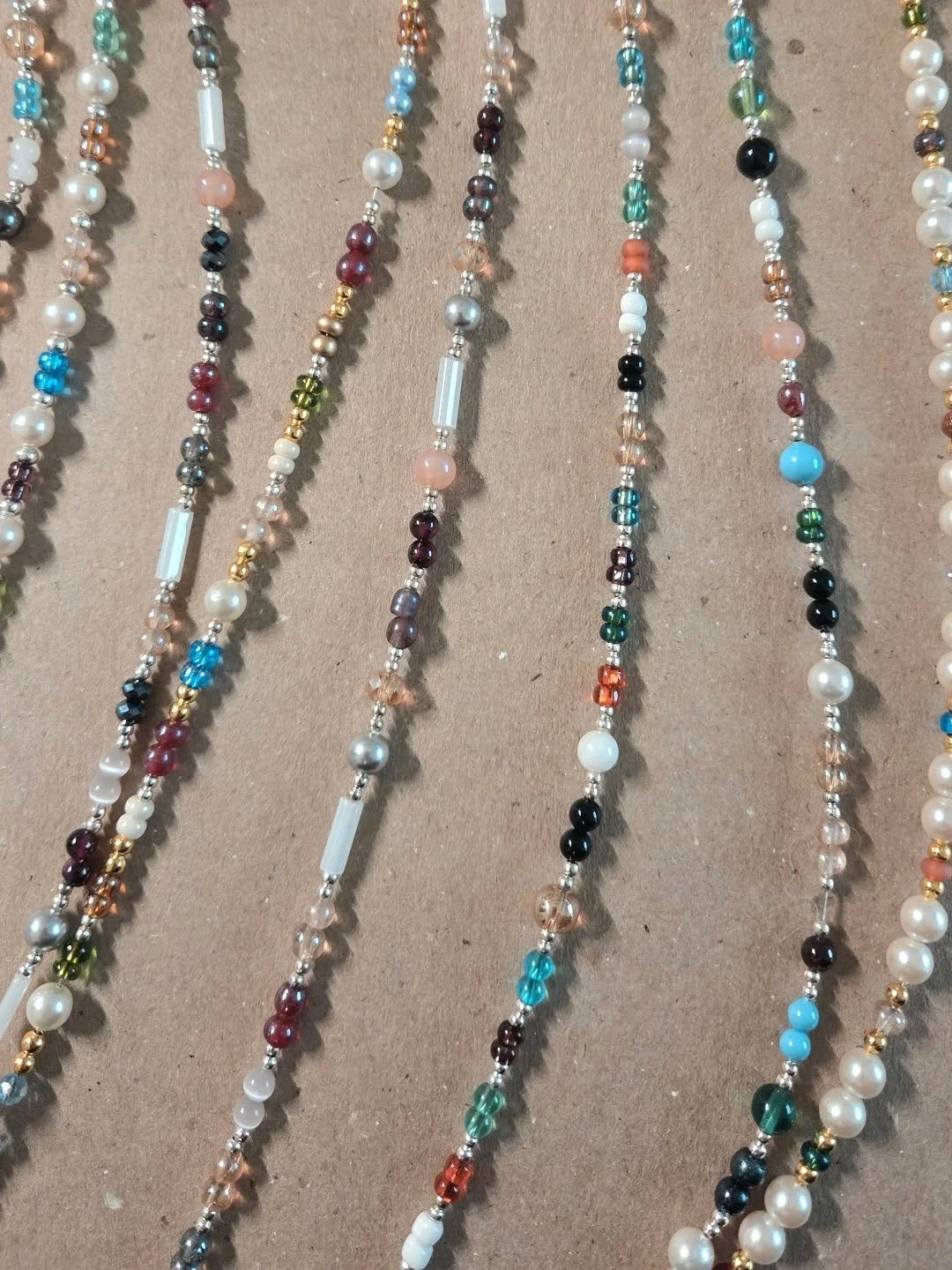 I have so so so so so many beads leftover from past projects, donated from friends, and taken from old costume jewellery, so I decided to make some necklaces! 😀

Come check them out at the Triwood Spring Market at the end of April!

@triwoodfarmersm