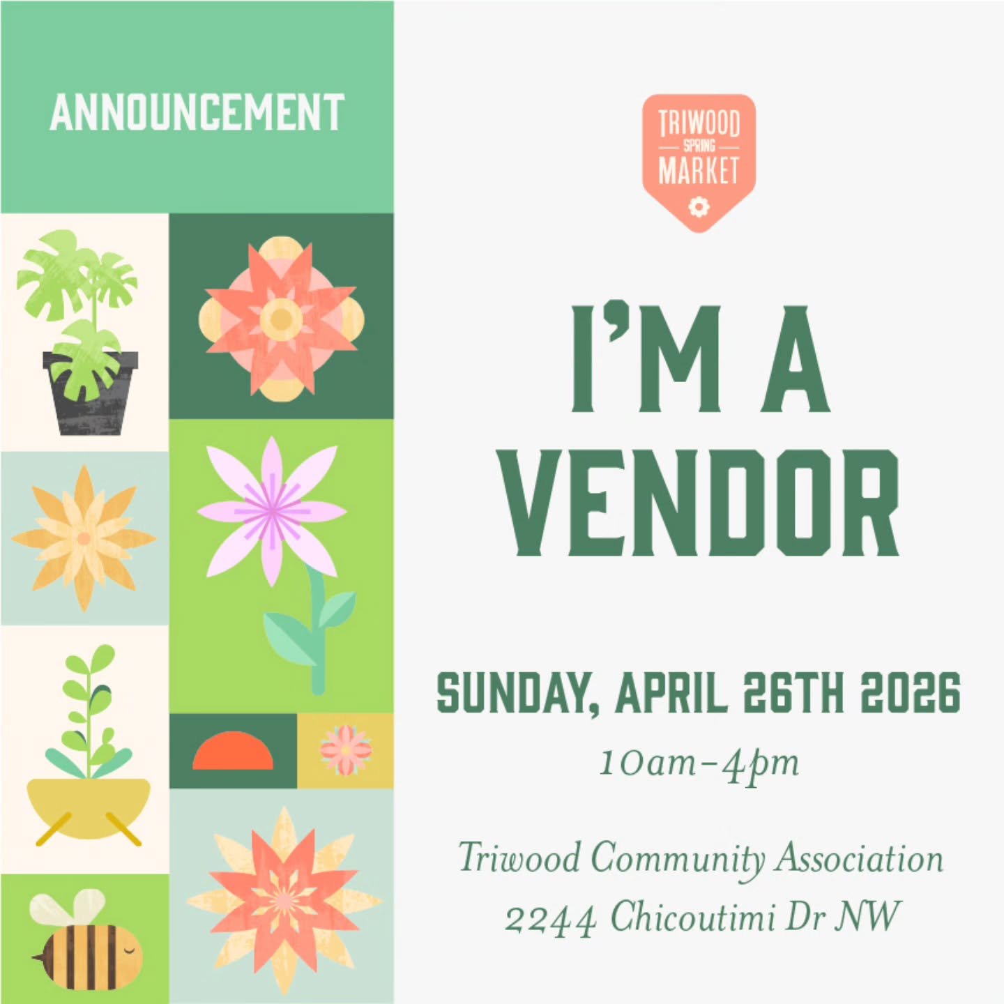 I will be at the Triwood Spring Market on Sunday, April 26 - hopefully it will actually feel like spring by then! 🤞

@triwoodfarmersmarket @triwoodc #yycmarkets #madeinyyc #madeincalgary #upcycledjewellery #upcycledpaper