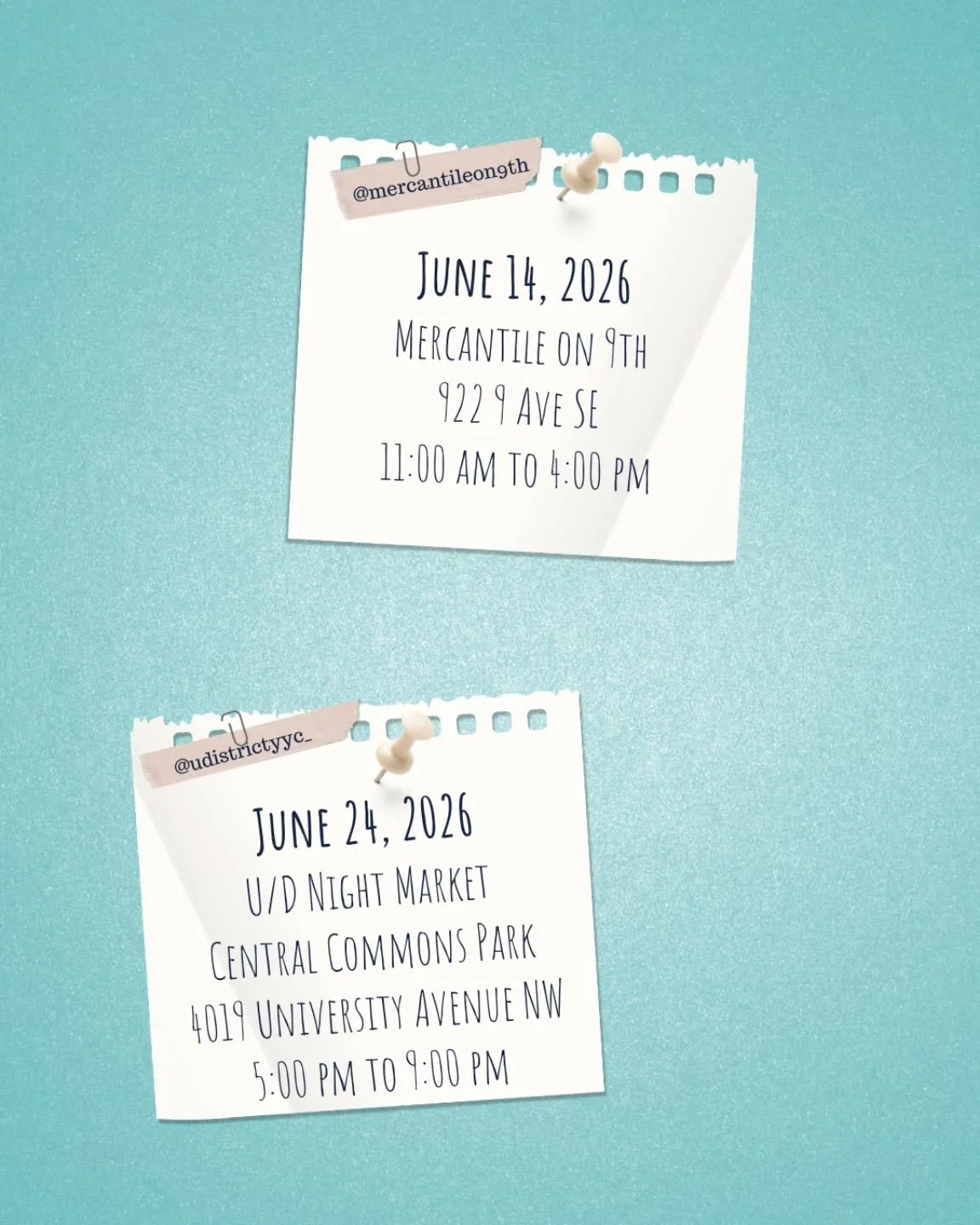 Two outdoor markets this month - cross your fingers for good weather for me! 🤞

#yycmarkets #calgarymarkets #madeinyyc #madeincalgary #upcycledjewellery @udistrictyyc_ @mercantileon9th