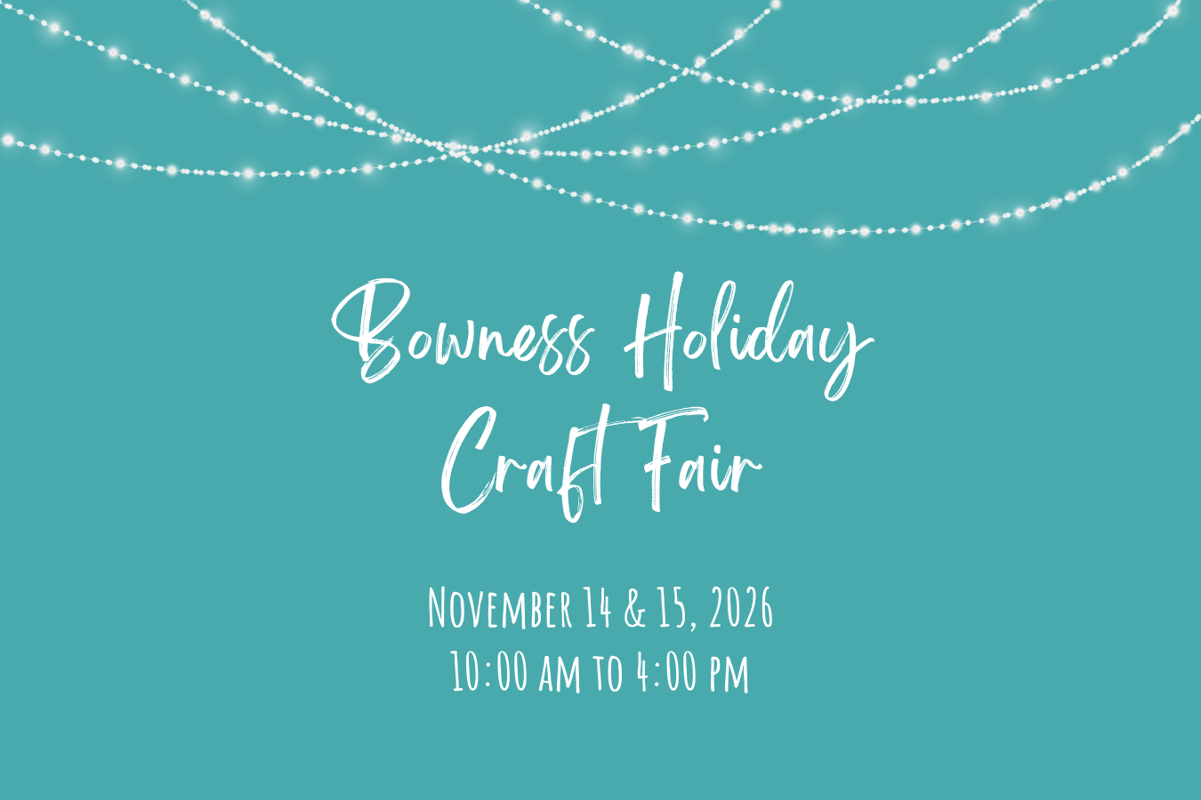 Bowness Holiday Craft Fair