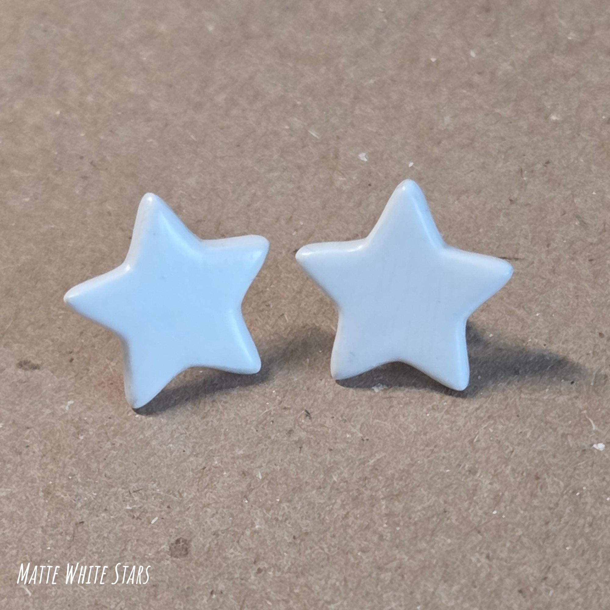 Upcycled Paper Star Studs