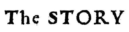 The text 'The STORY' in black, stylized font on a white background.