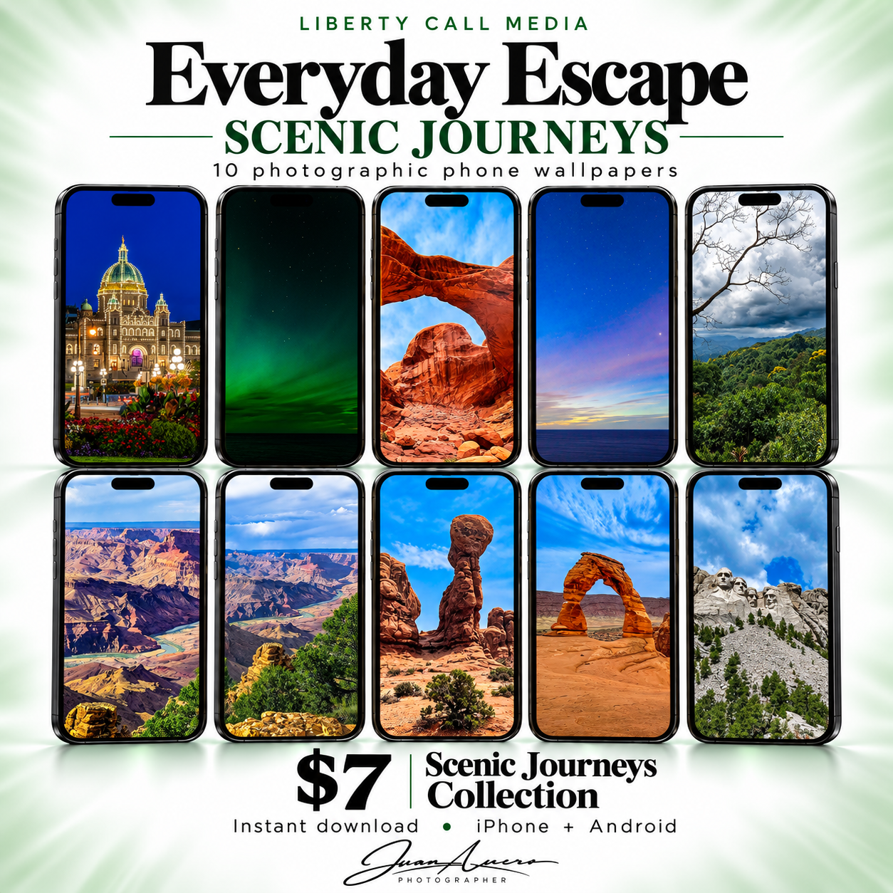 Everyday Escape: Scenic Journeys Phone Wallpaper Collection
