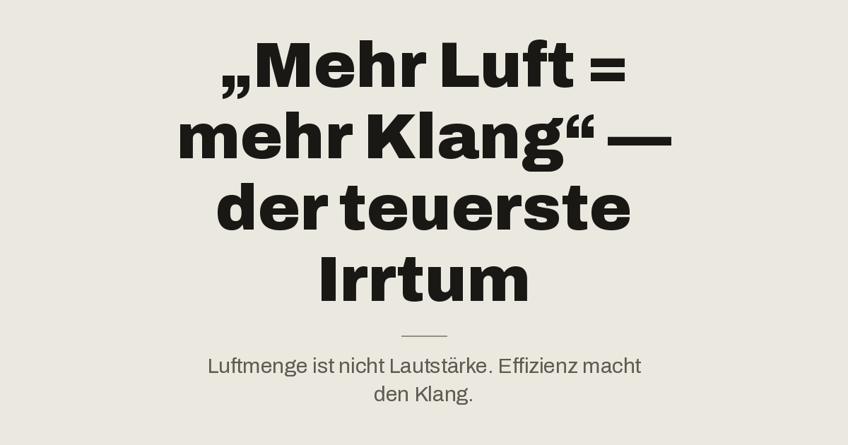„Mehr Luft = mehr Klang" — der teuerste Irrtum im Gesangsunterricht