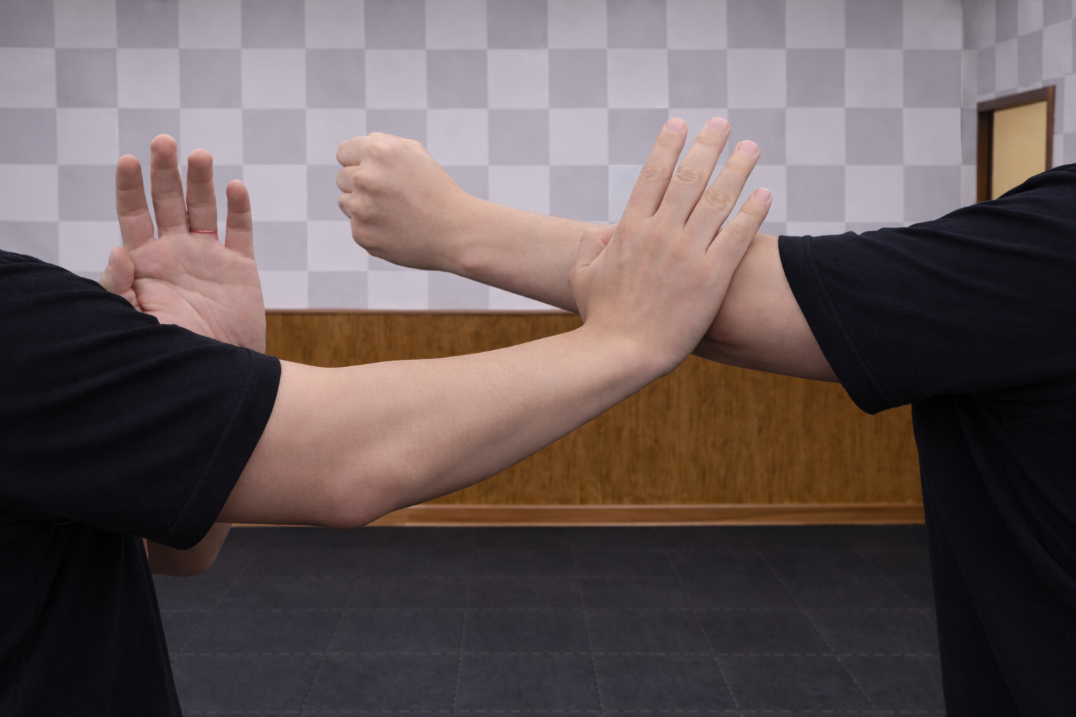 Training the Pak Sao drill at Lin Wing Chun HQ in Uniondale