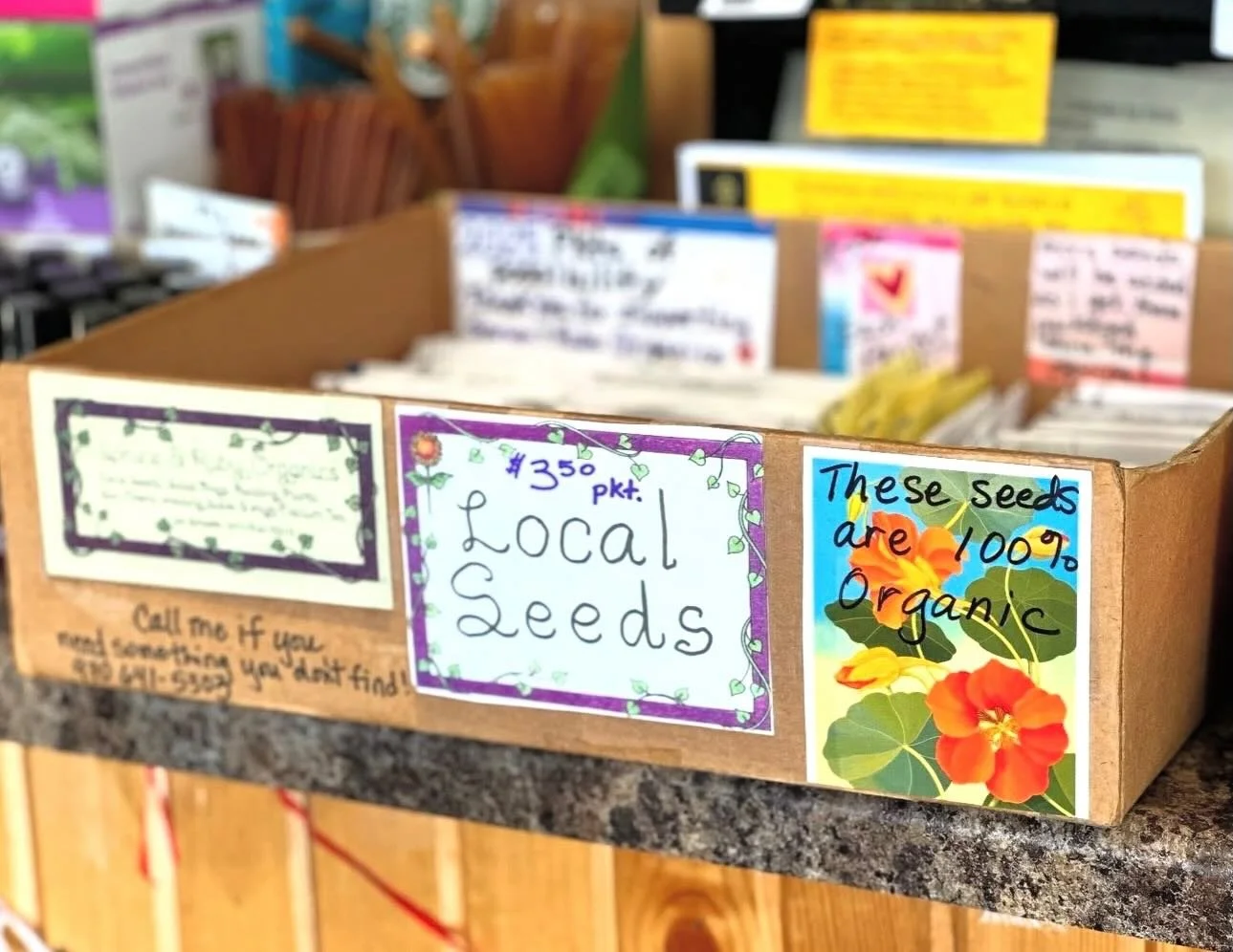 🌱 It&rsquo;s never too early to start planning your garden! The L O C A L herb, vegetable &amp; flower seeds from Jan Scheefer at Spruce &amp; Ruby Organics are here! Check out all of the amazing varieties available this year, each one specifically 