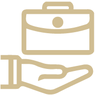 A hand holding an open wallet.