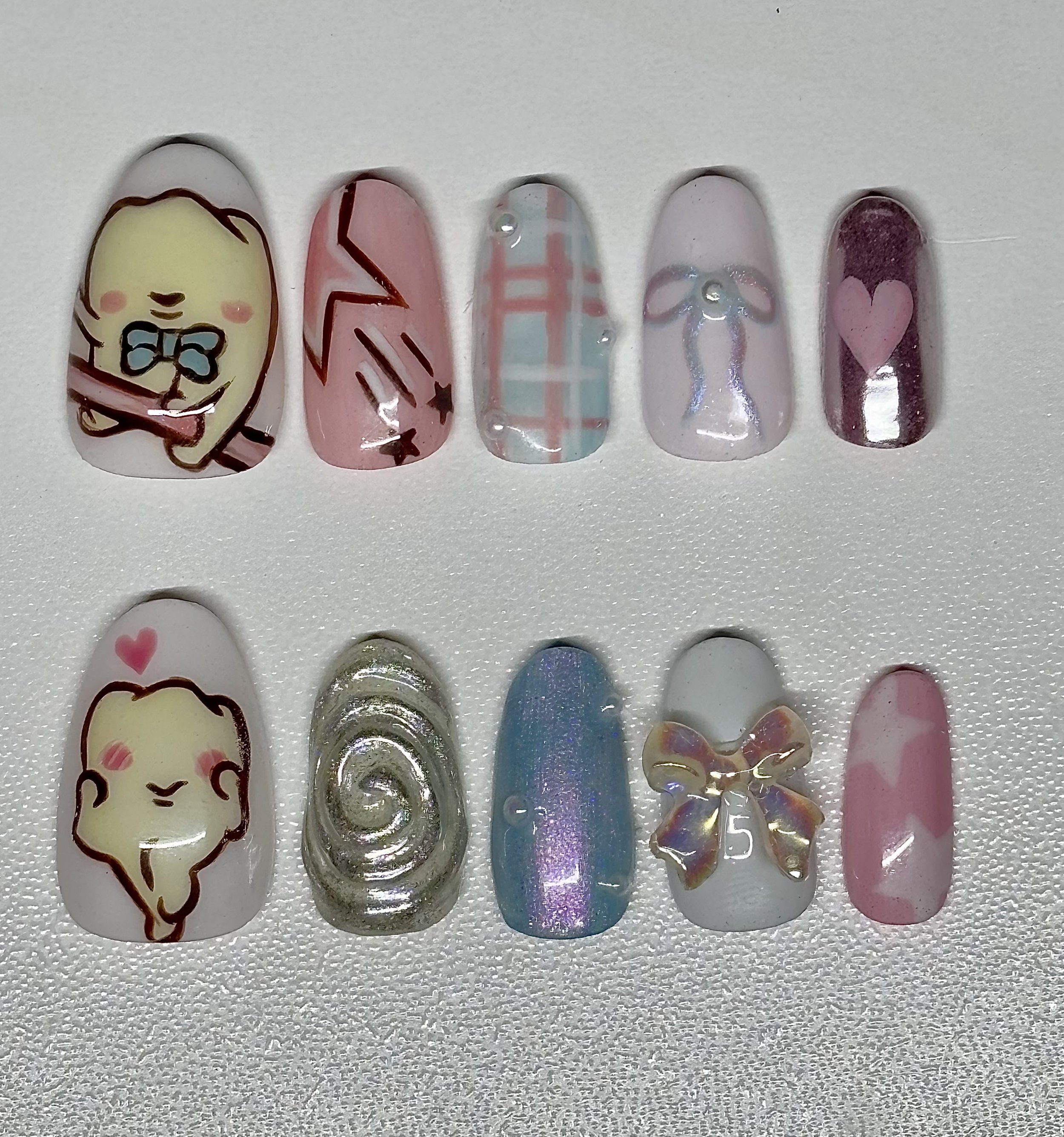 Pastel Tooth Nails