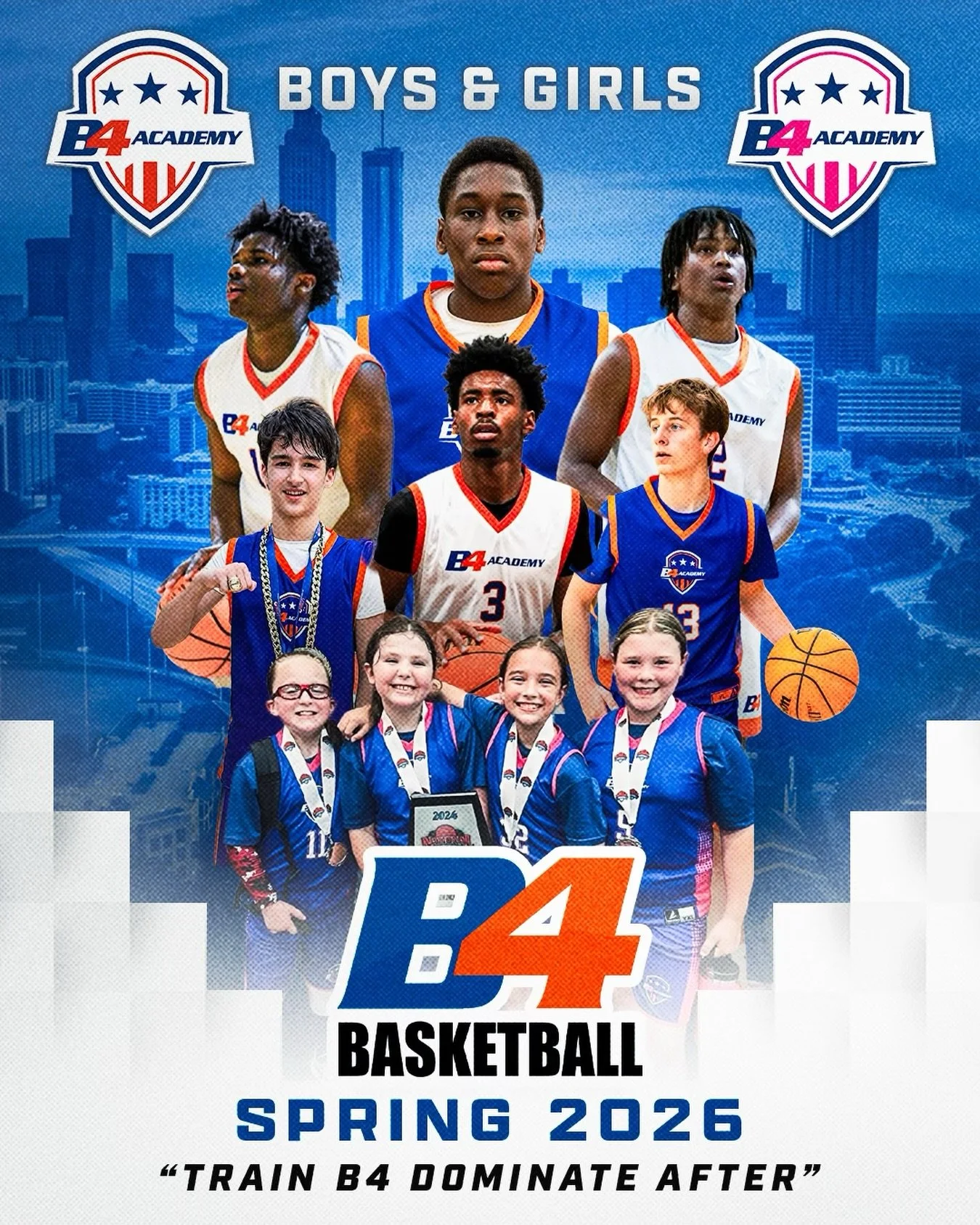 The standard is set. The work begins soon. 🏀
Elite development for boys &amp; girls built on discipline, skill, and competition.

Tryouts coming February.

Train B4. Dominate After. 🔵🟠