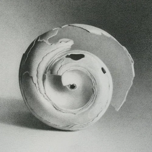 Moon Shell 12 4" x 4"