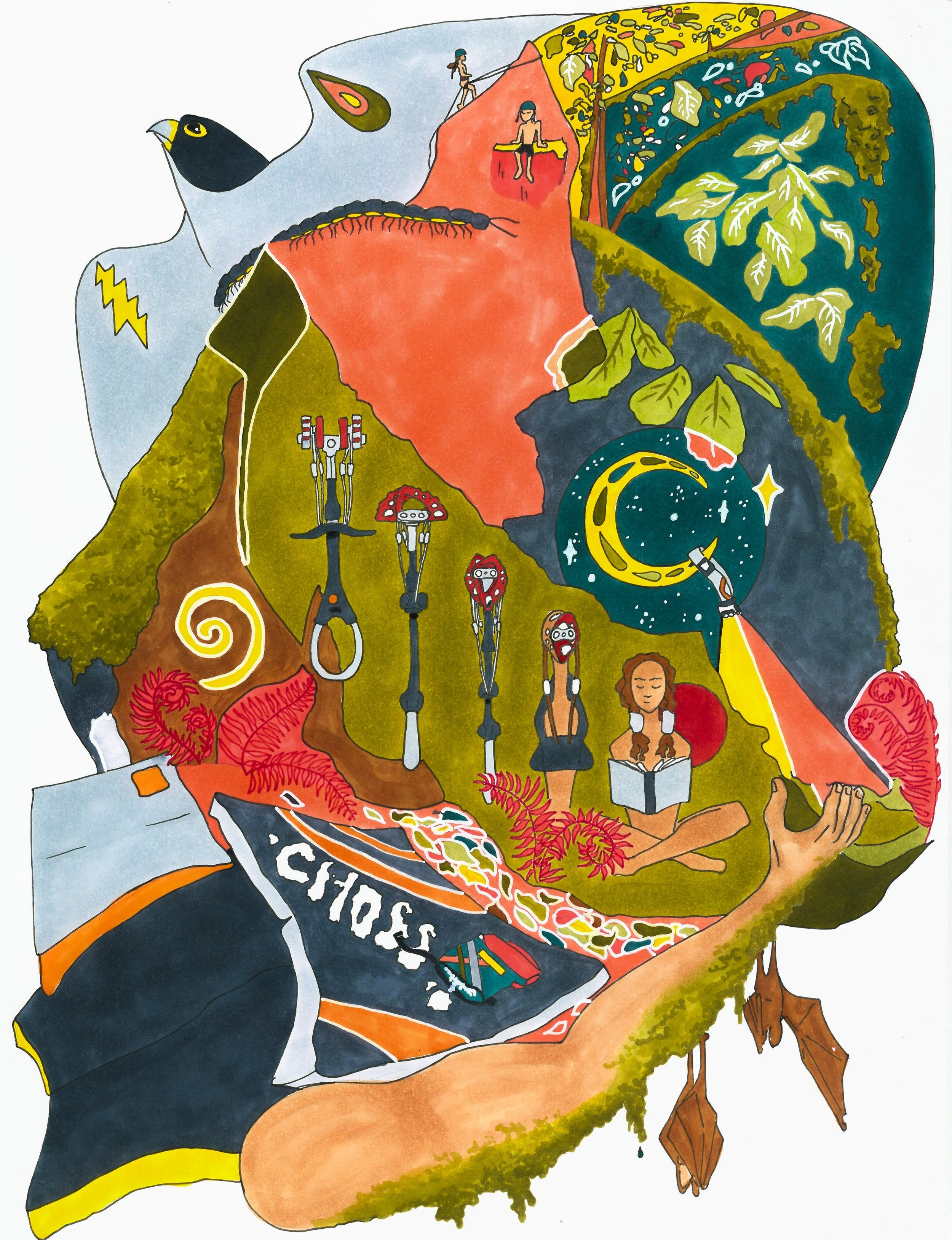 Octurnal Garden Print