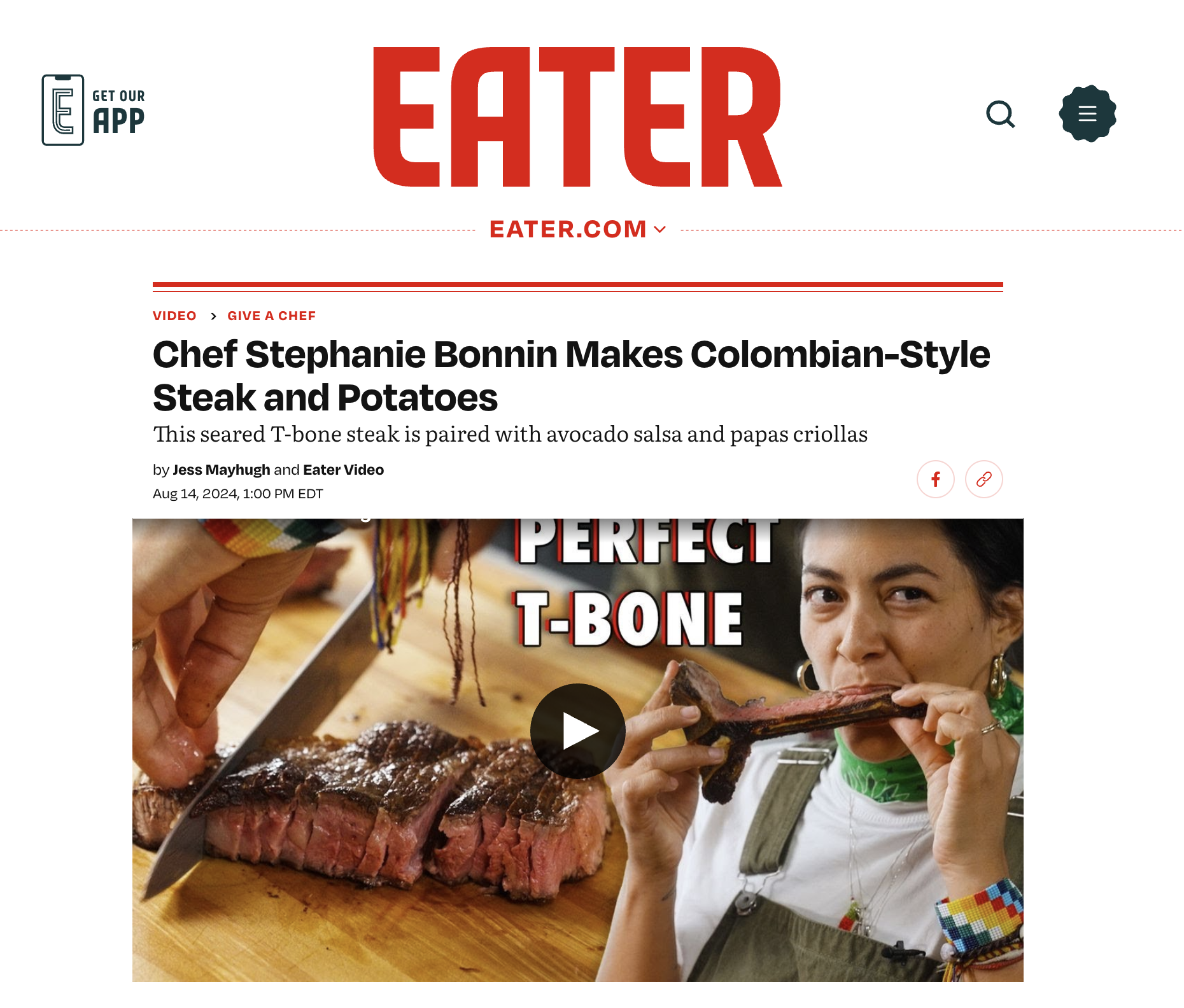 Chef Stephanie Bonnin Makes Colombian-Style Steak and Potatoes