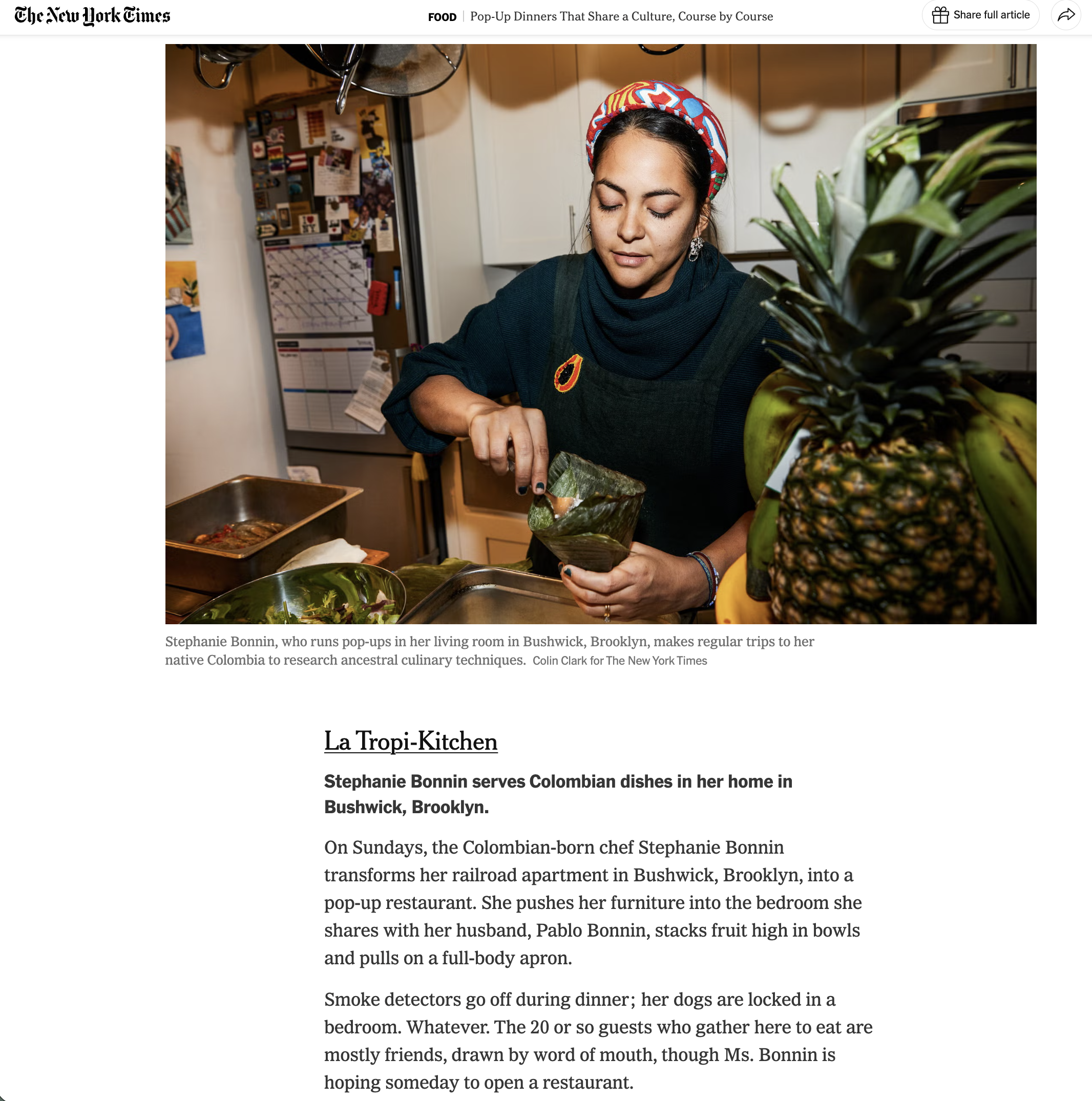 Pop-Up Dinners That Share a Culture, Course by Course
