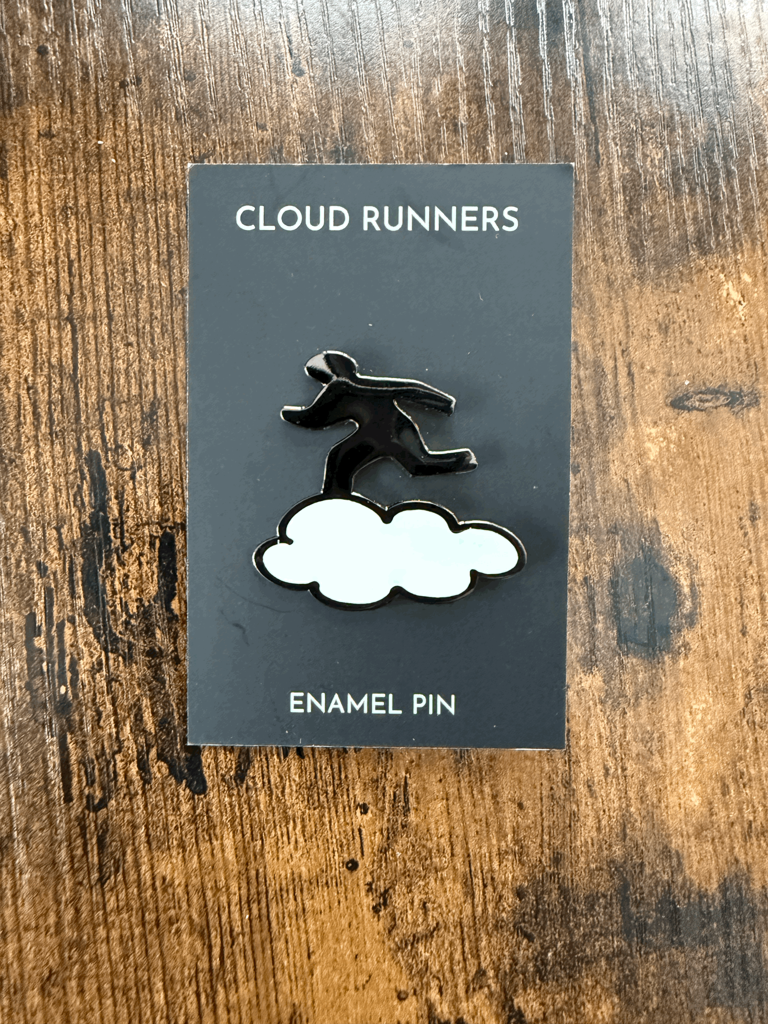 Cloud Runner Enamel Pin