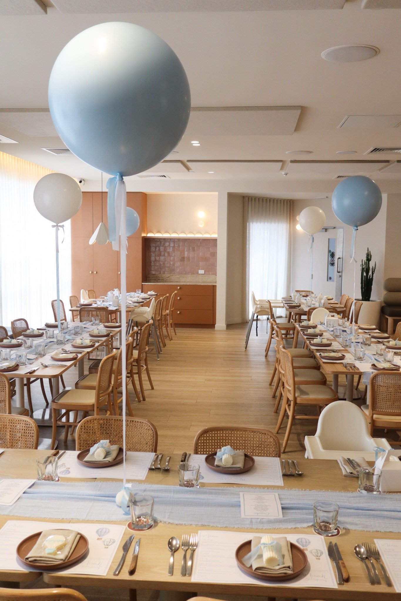 Elegant christening & baptism venue setup at The Hilton Hotel