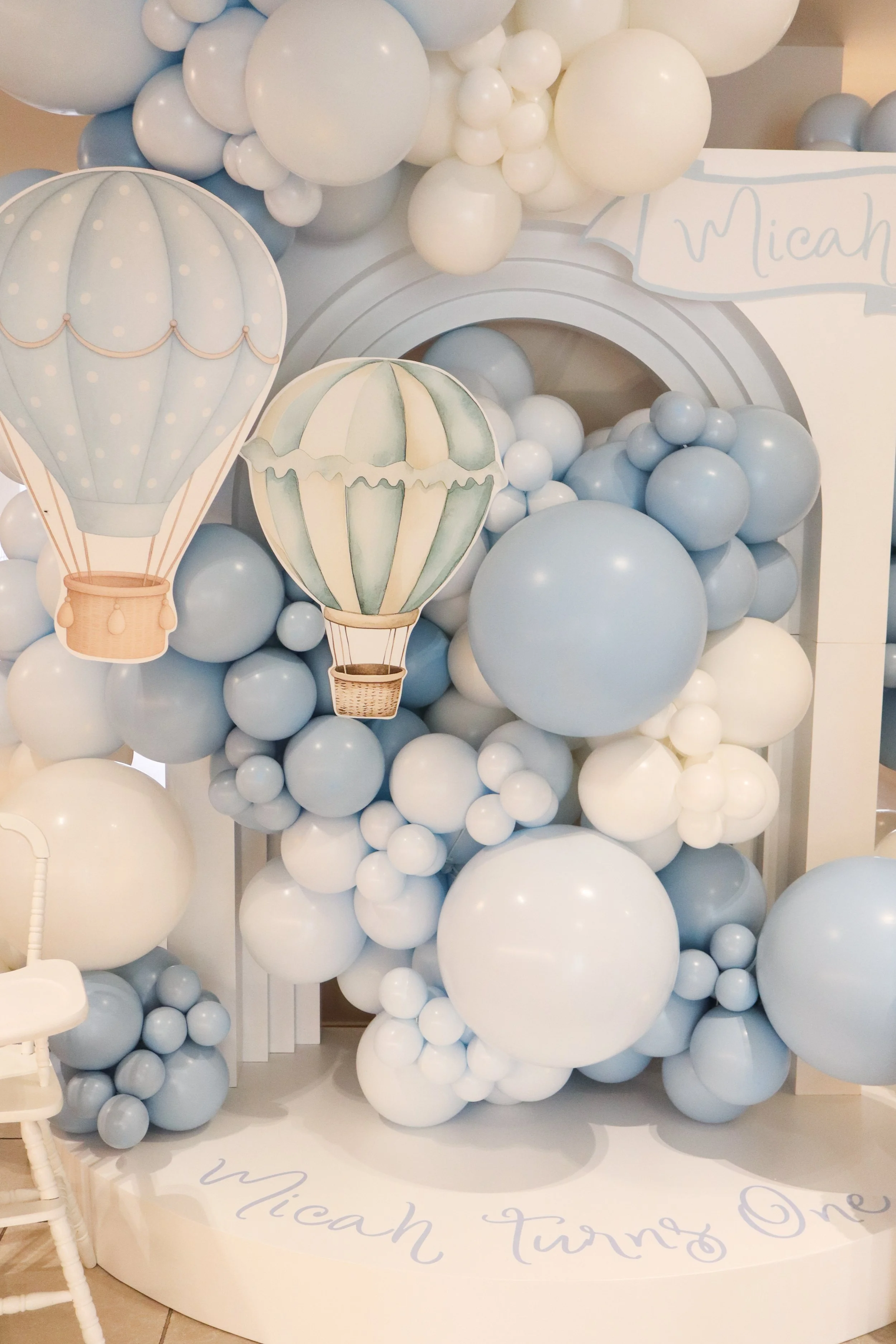 Elegant christening & baptism venue setup at The Hilton Hotel