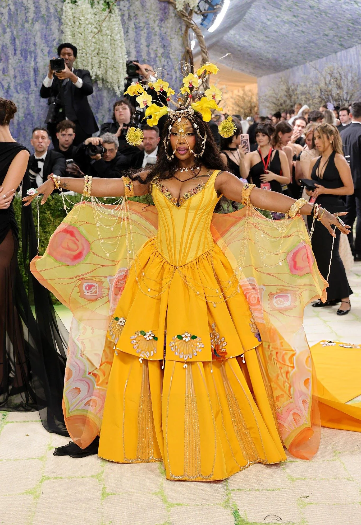 sza wearing custom bode