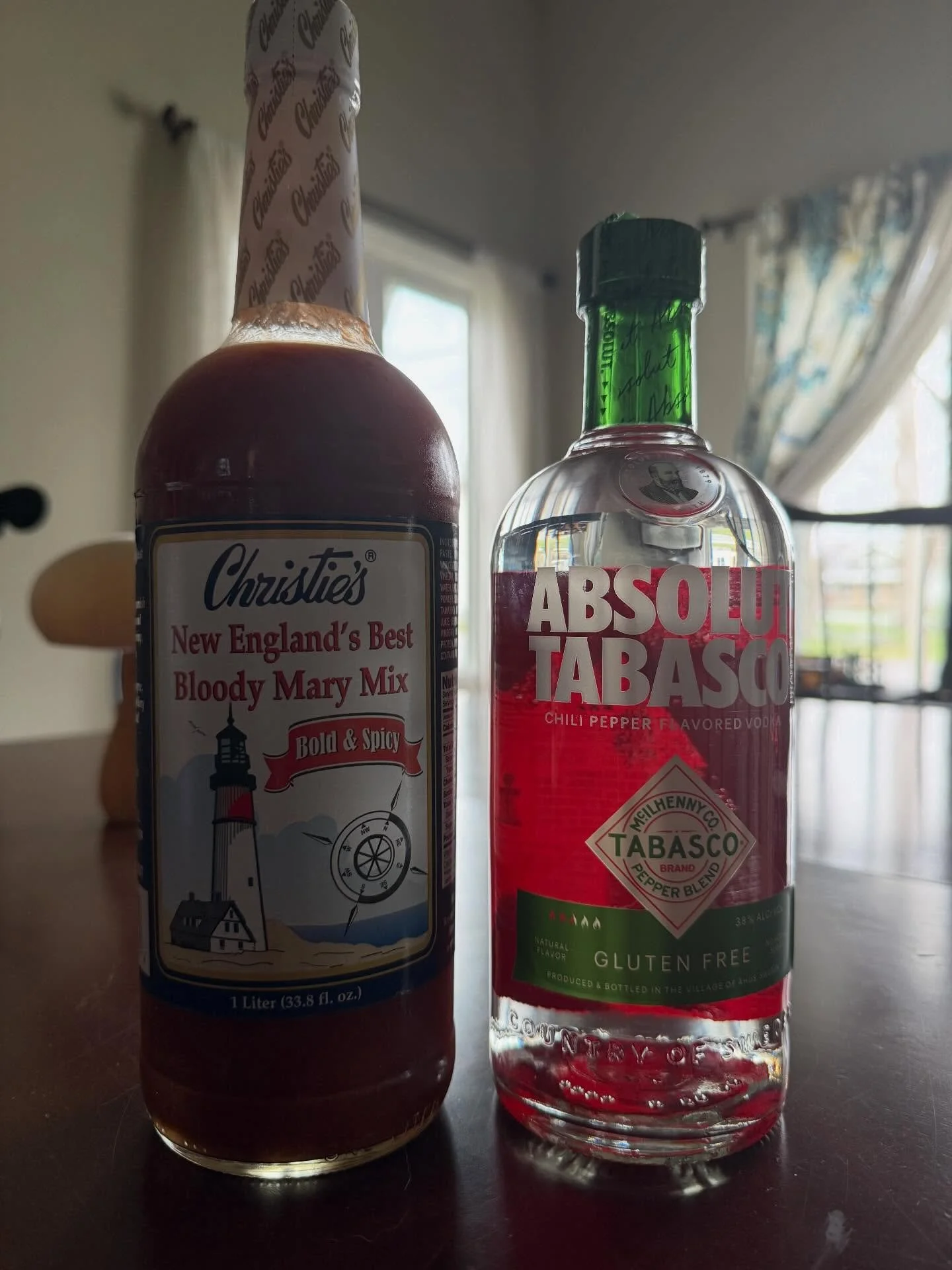 @christiesdressings and @absolutvodka Bloody Marys with New Englands Best Bold and Spicy mix and Absolut TABASCO vodka. #cheers