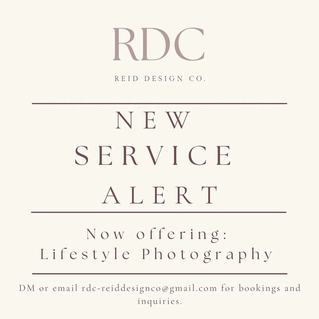 I&rsquo;ve always loved capturing the little moments &mdash; the ones that feel real, not staged. That&rsquo;s why I&rsquo;m so excited to now offer Lifestyle Photography sessions through RDC Reid Design Co. 🌿

My goal? To give you photos that feel 
