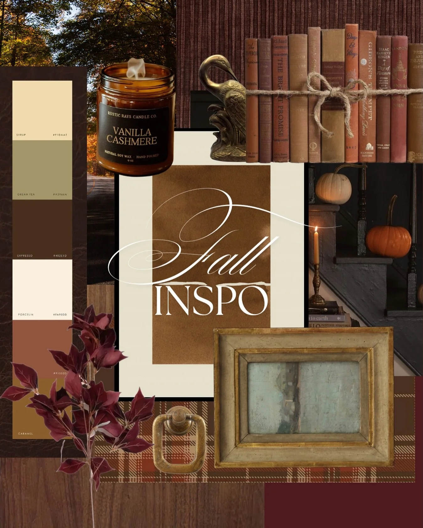 The season of comfort, candles, and cozy corners is here 🍁
Think amber light, aged books, and the scent of vanilla cashmere filling your space &mdash; the perfect fall mood.

Design tip: Try layering textures with rich espresso or deep red tones, vi