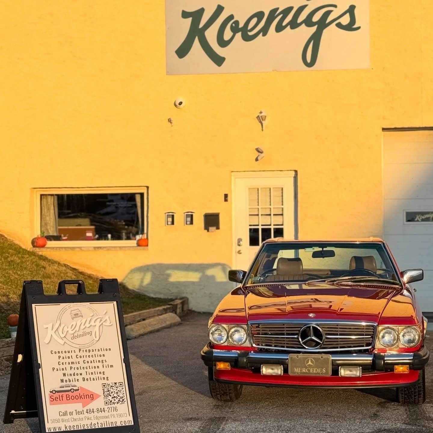 We had the honor of receiving yet another R107 560SL in our shop for our services! This one opted for our level 1 correction &amp; protection process! 

Our Most Popular Option! 

- Exterior Wash
- Decontamination
- Express Interior Cleaning
- Multi-