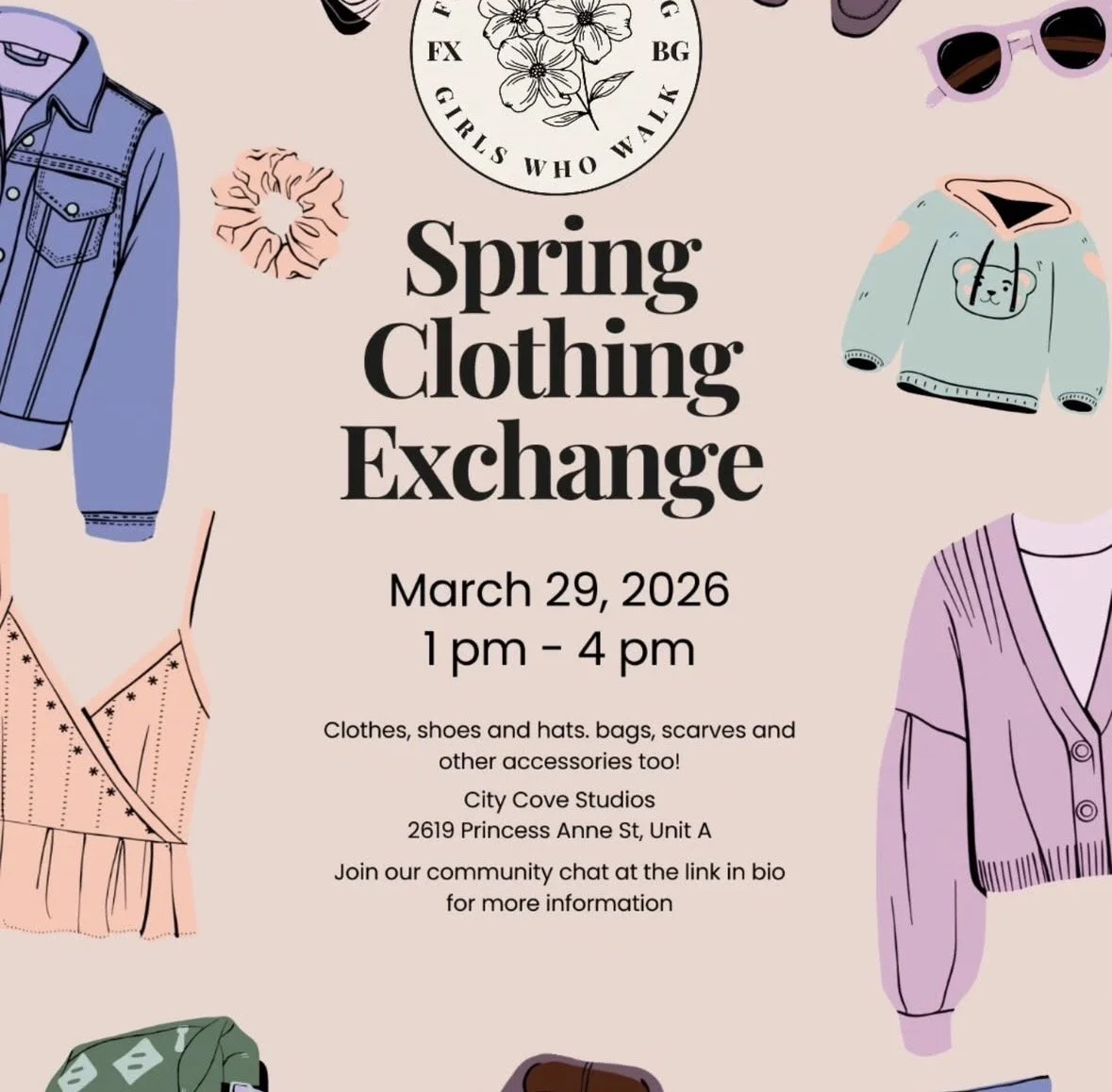 Fxbg Girls Who Walk Spring Clothing Exchange