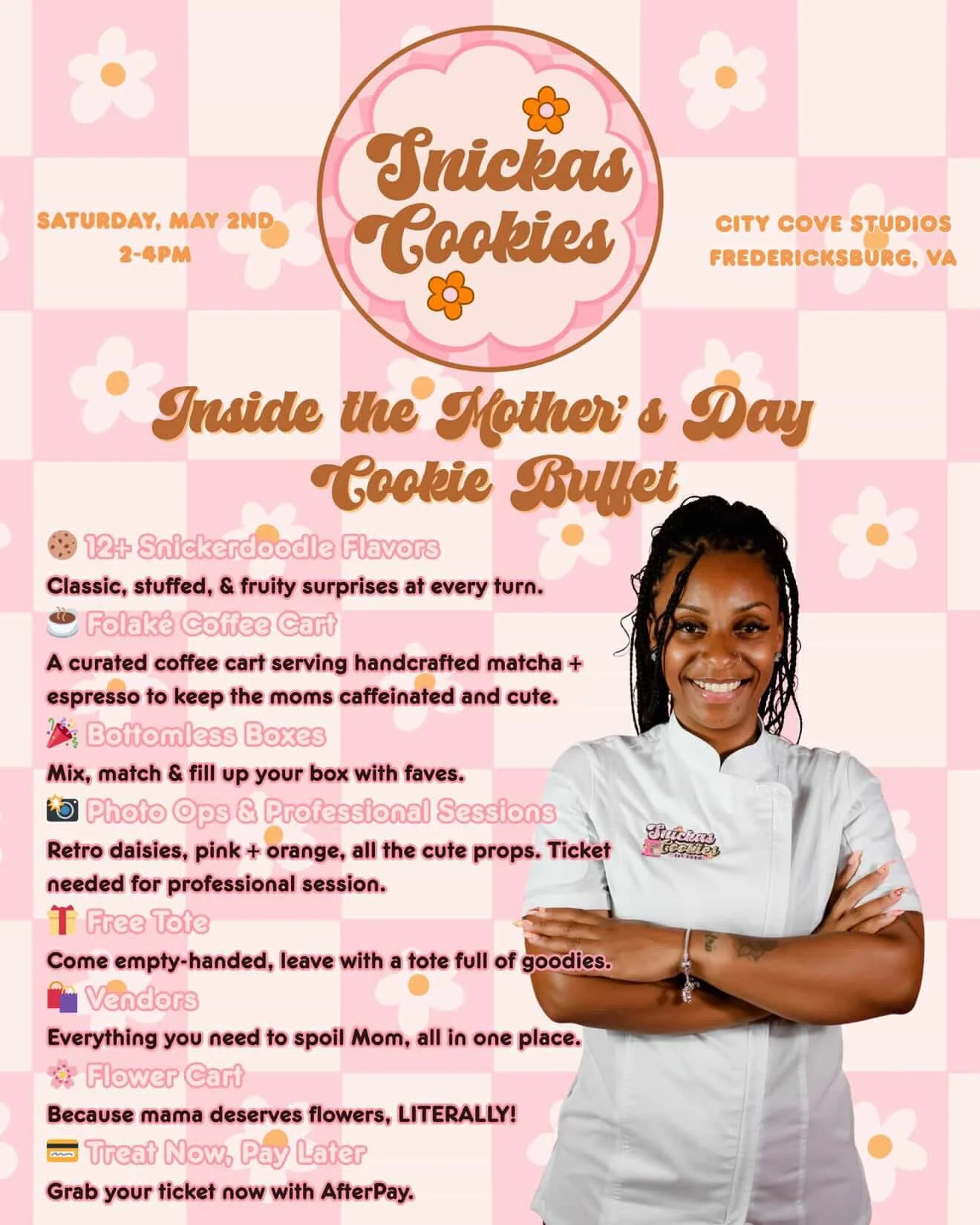 Snickas Cookies Mother's Day Cookie Buffet