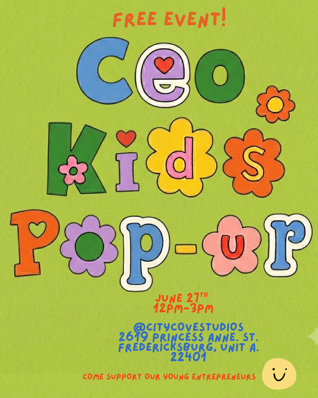 CEO Kids Pop-Up at City Cove