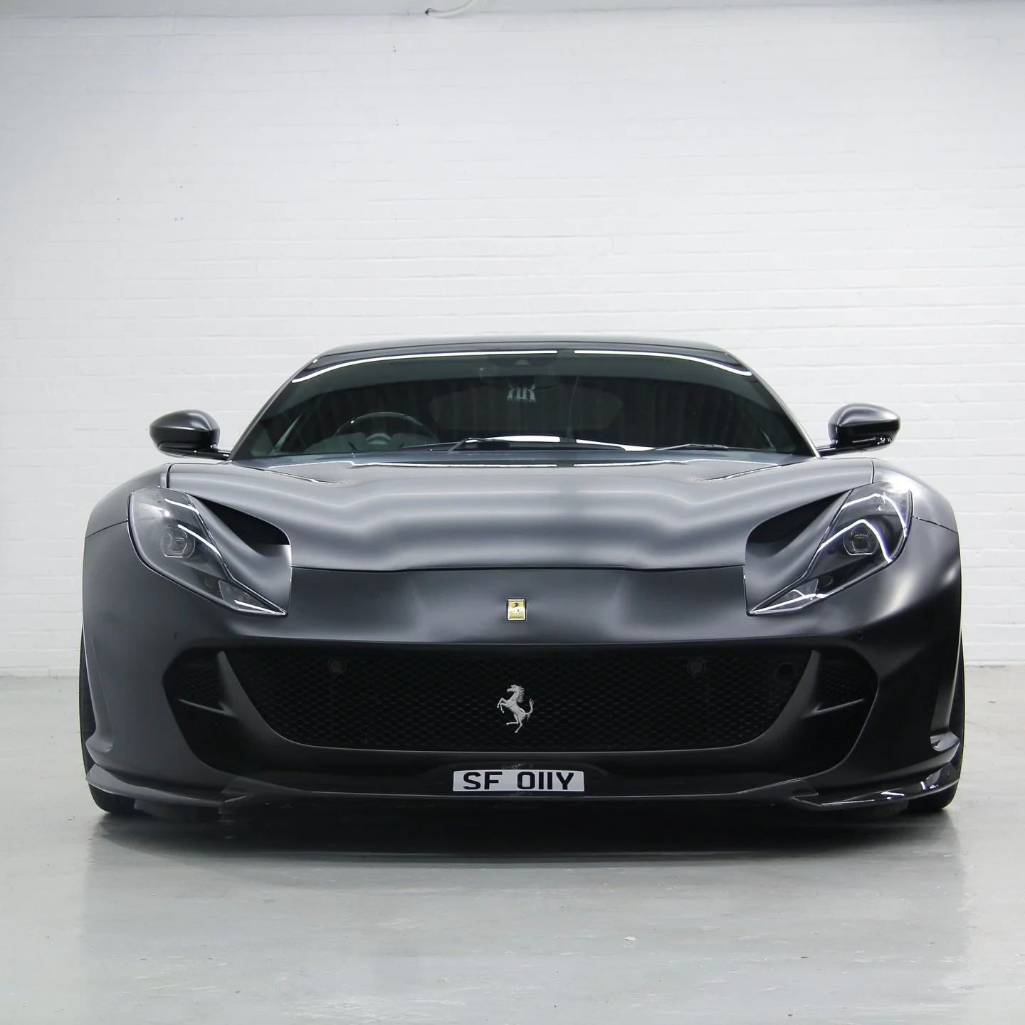 @thesatinblackcollection&rsquo;s Ferrari 812 Superfast in for a maintenance wash and deep interior clean.

This example features a full satin black finish, treated with a safe wash process and matte PPF&ndash;safe methods to preserve the finish. Inte