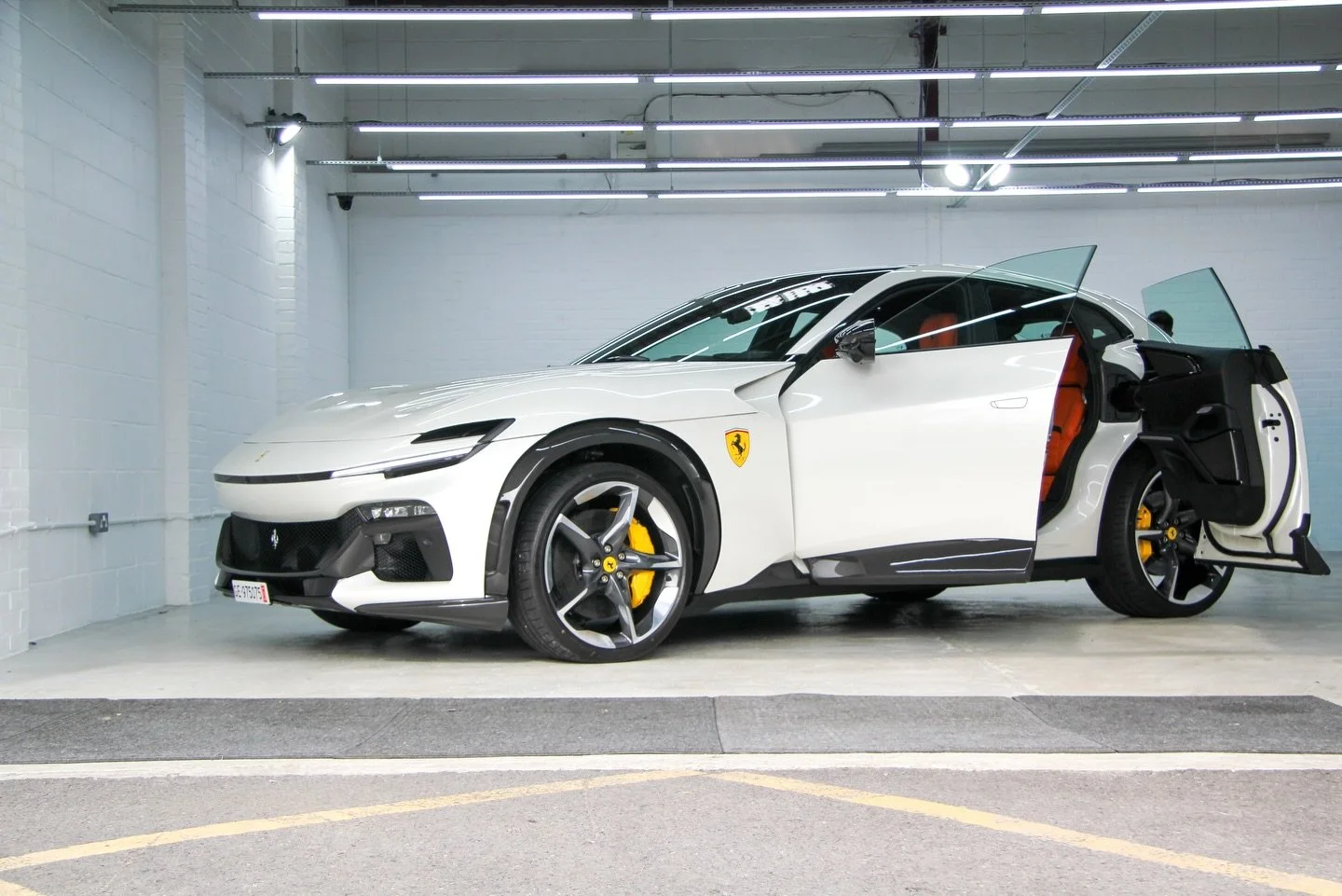 All the way from 🇨🇭Geneva to us &mdash; this stunning Ferrari Purosangue came in for nothing but the best. 

We carried out a full multi-stage paint correction to remove swirls and restore maximum gloss and clarity. We then applied a 5-year ceramic