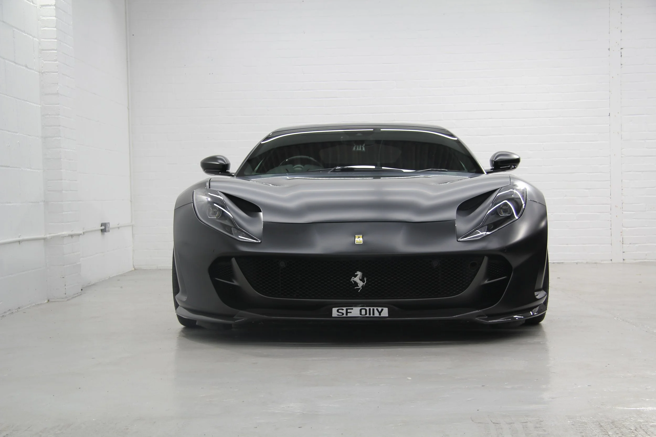 Satin Black Ferrari 812 Maintenance Wash