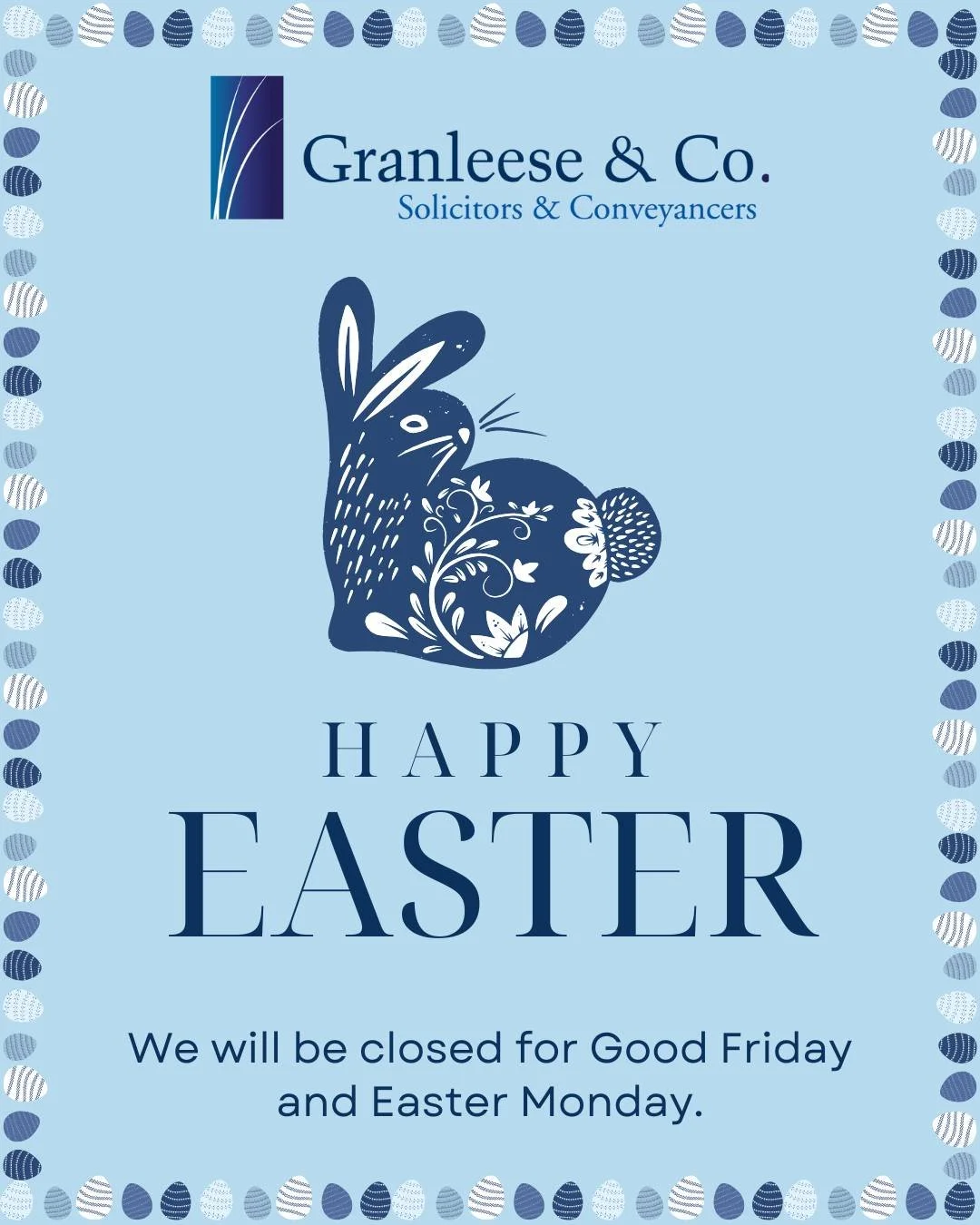 🐰💼 OFFICE CLOSED FOR EASTER 💼🐰

We&rsquo;ve been called in for urgent legal advice... by none other than the Easter Bunny himself. 🐣

Apparently, hiding eggs on other people&rsquo;s property without consent is a bit of a grey area... and don&rsq