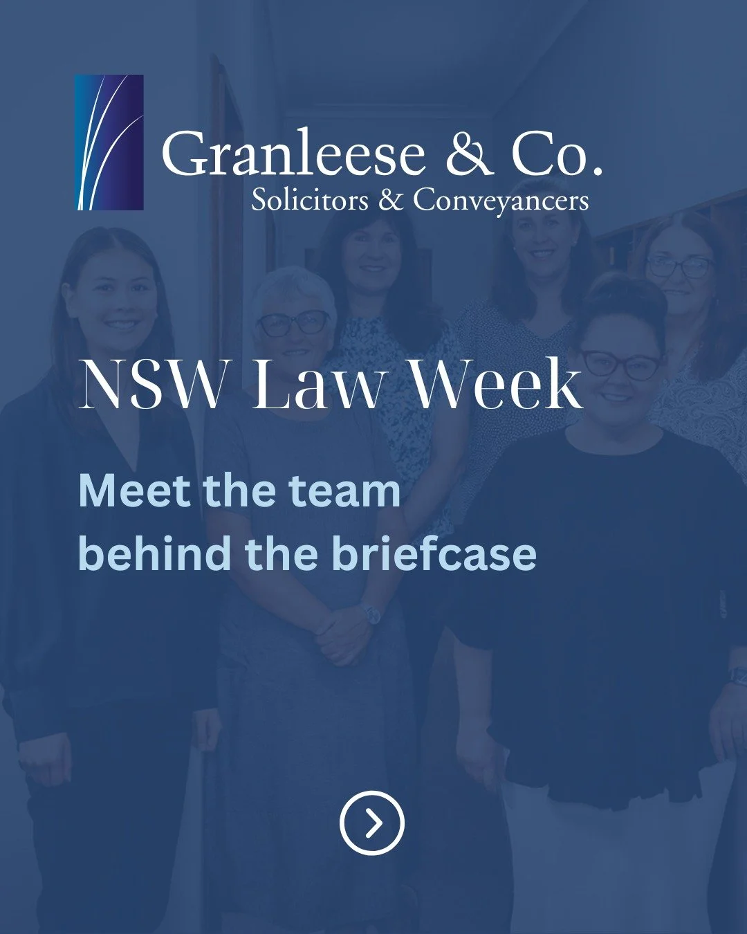 This NSW Law Week, we&rsquo;re celebrating the friendly faces who make up Granleese &amp; Co and R. Bruce Bloore &amp; Son &mdash; real people, real experience, and a genuine passion for helping our community with life&rsquo;s legal moments. 

#NSWLa