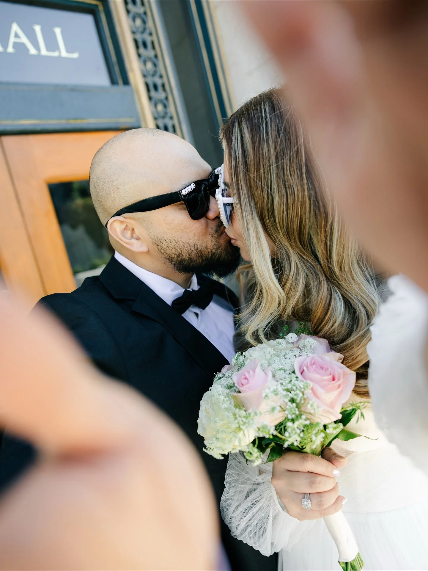Had such a beautiful time working with A + A last week! We started the morning at the stunning Fairmont Hotel for some getting ready photos, then headed over to City Hall for their sweet and intimate ceremony.

These two were such a joy to work with 