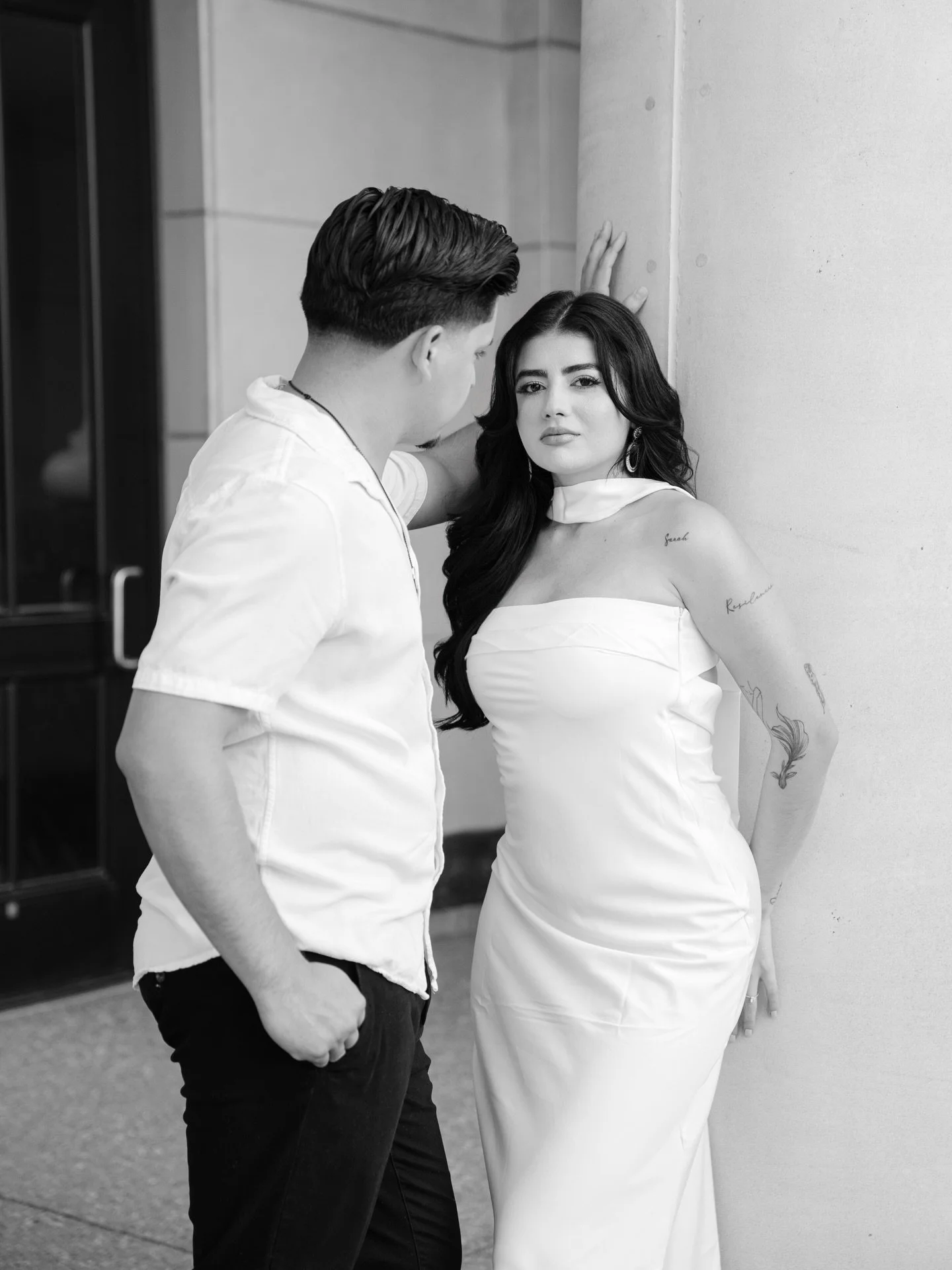 Tracy City Hall may be small, but it brought big magic for these two. Their connection made the whole session feel warm and genuine from the start. We kept everything simple and very &ldquo;them&rdquo; &mdash; wandering around, laughing through poses