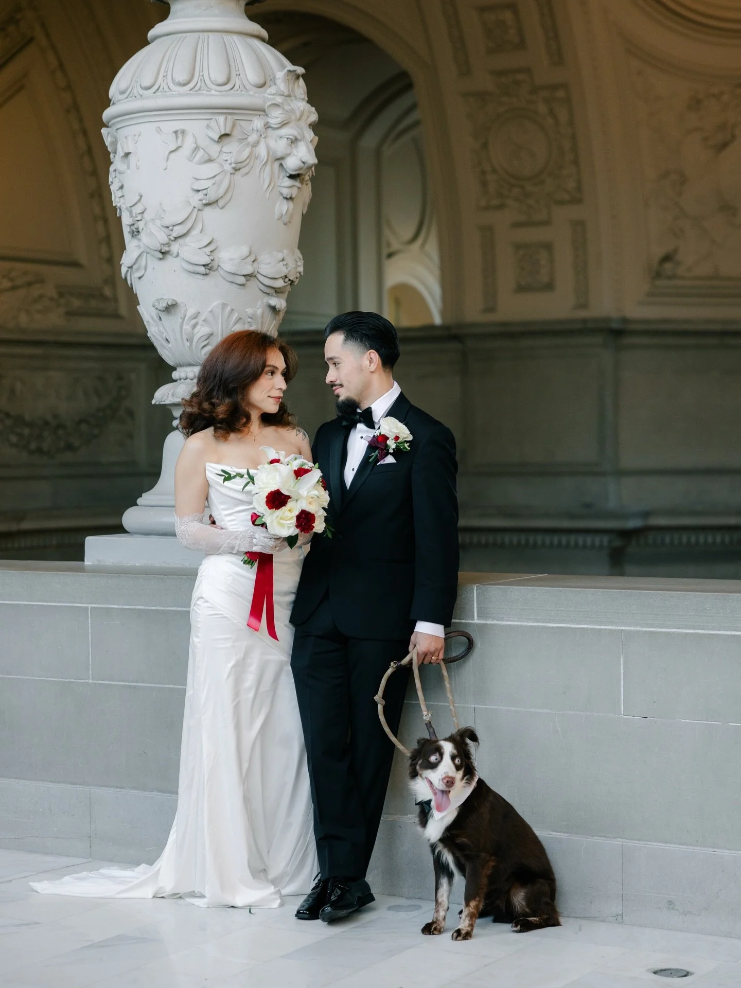 R + A are one of those couples you can instantly tell are crazy in love. And as always, I&rsquo;m so grateful I get to photograph beautiful couples like them saying &ldquo;I do.&rdquo; Once again, San Francisco City Hall showed off &mdash; that golde